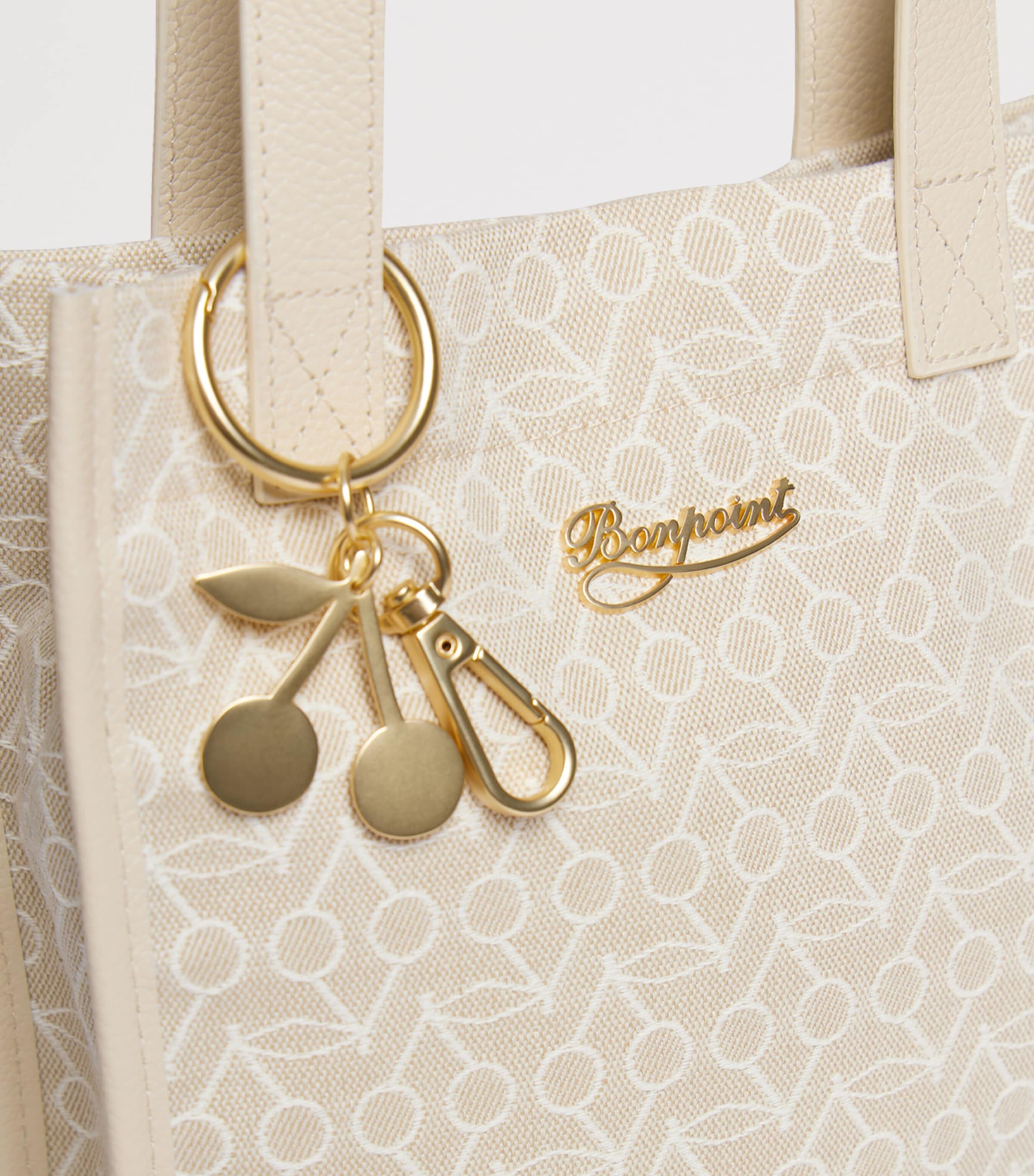 Cotton Ghislene Tote Bag BEIGE Image 3