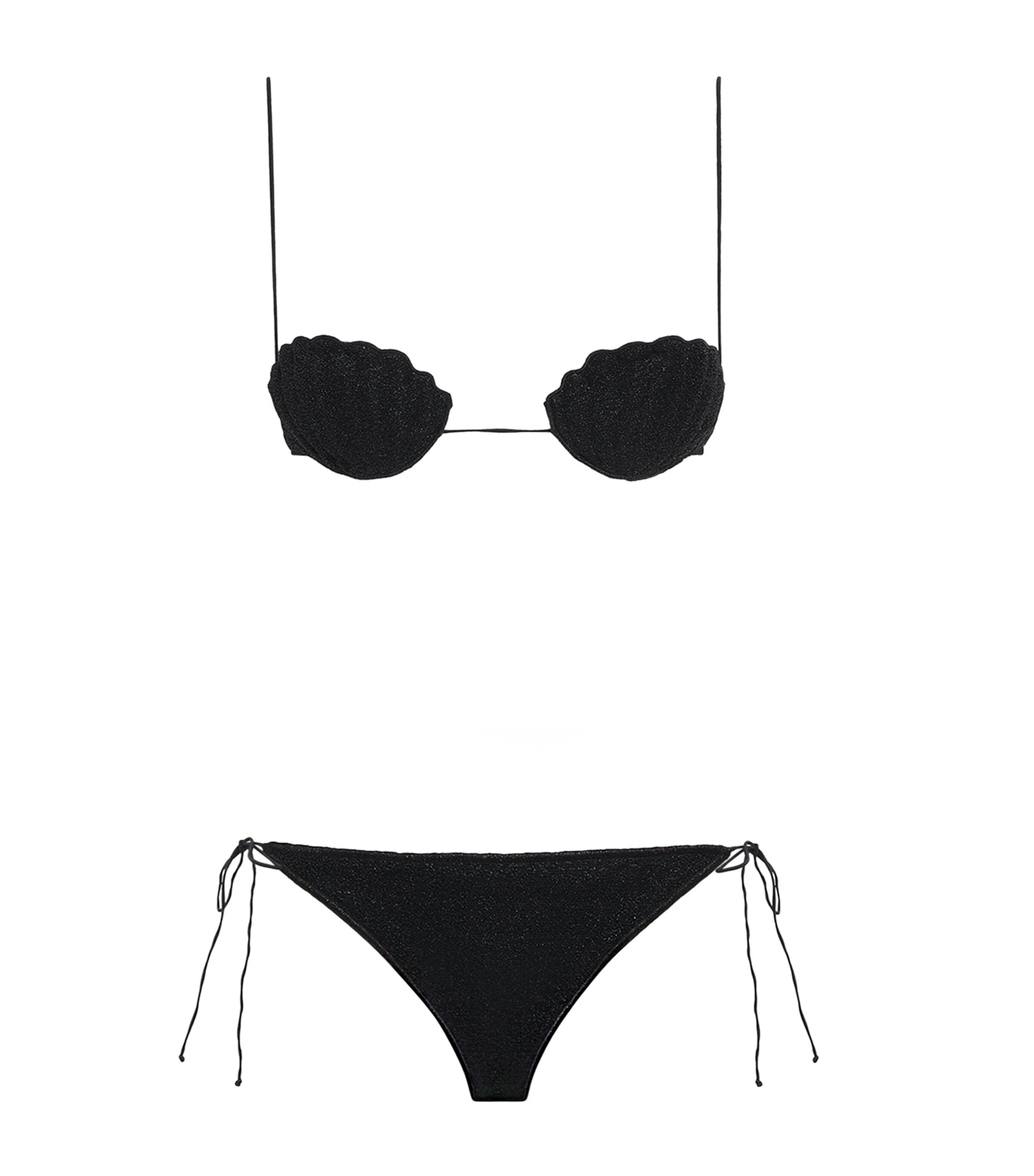 Oséree Black Lumière Shell Bikini | Harrods US