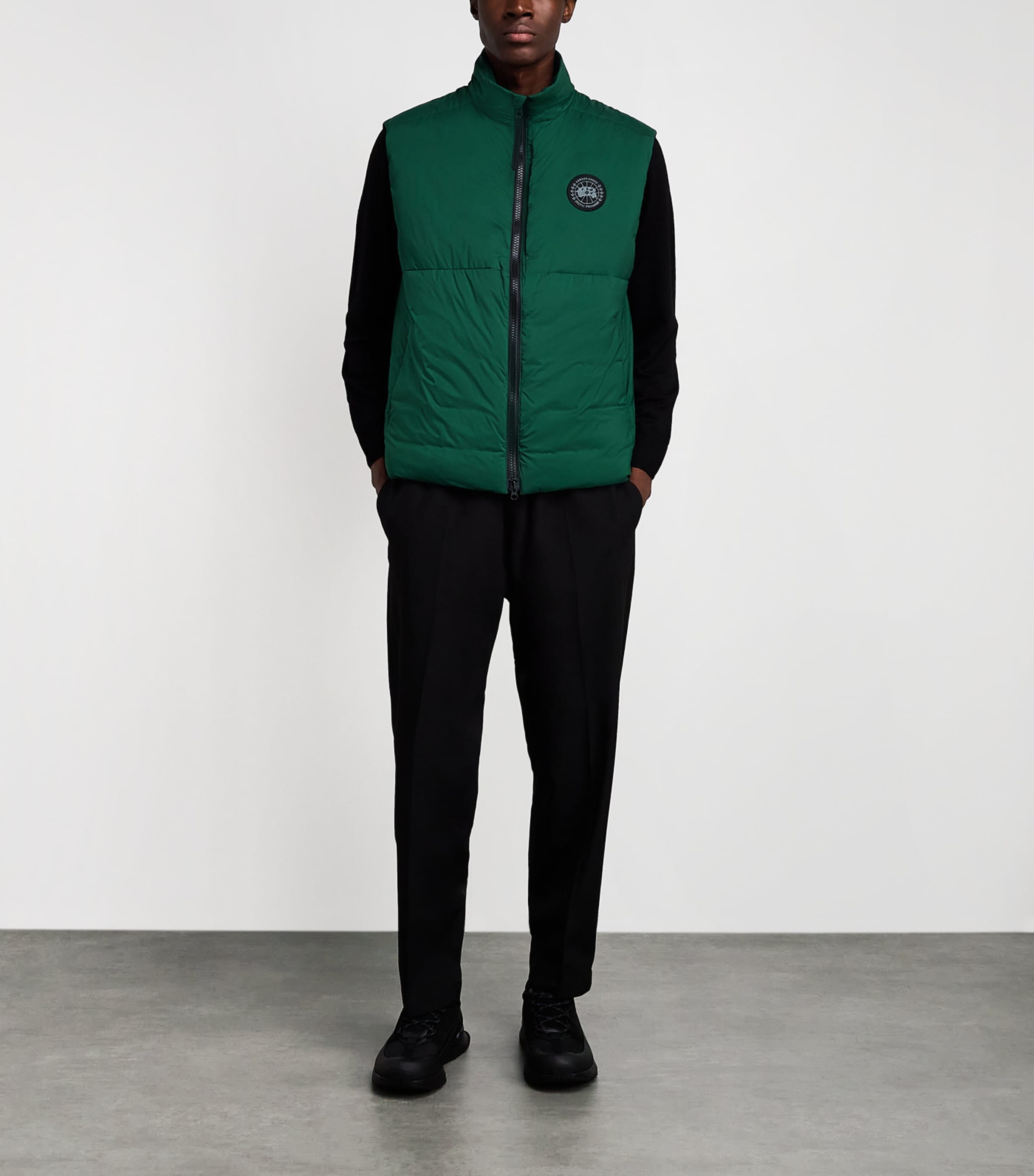 Canada Goose Mens Down Water-Repellent Packable Lodge Gilet Glade Green Image 2