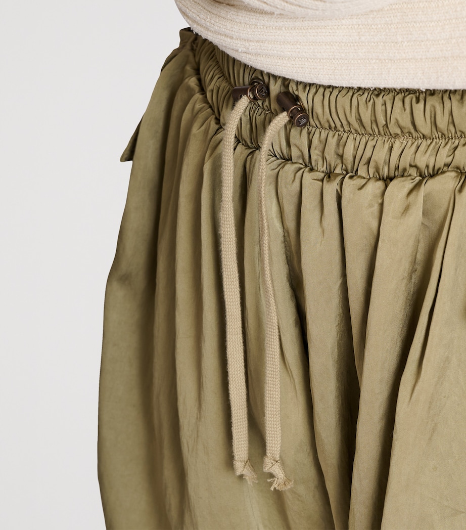 Twill Drawstring Shorts 7GS VERT PALE Image 5