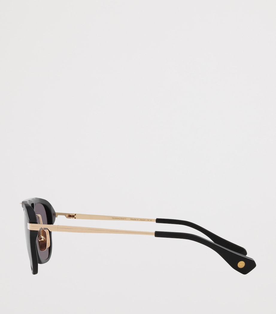 DITA Acetate Terracraft Aviator Sunglasses Black Image 3