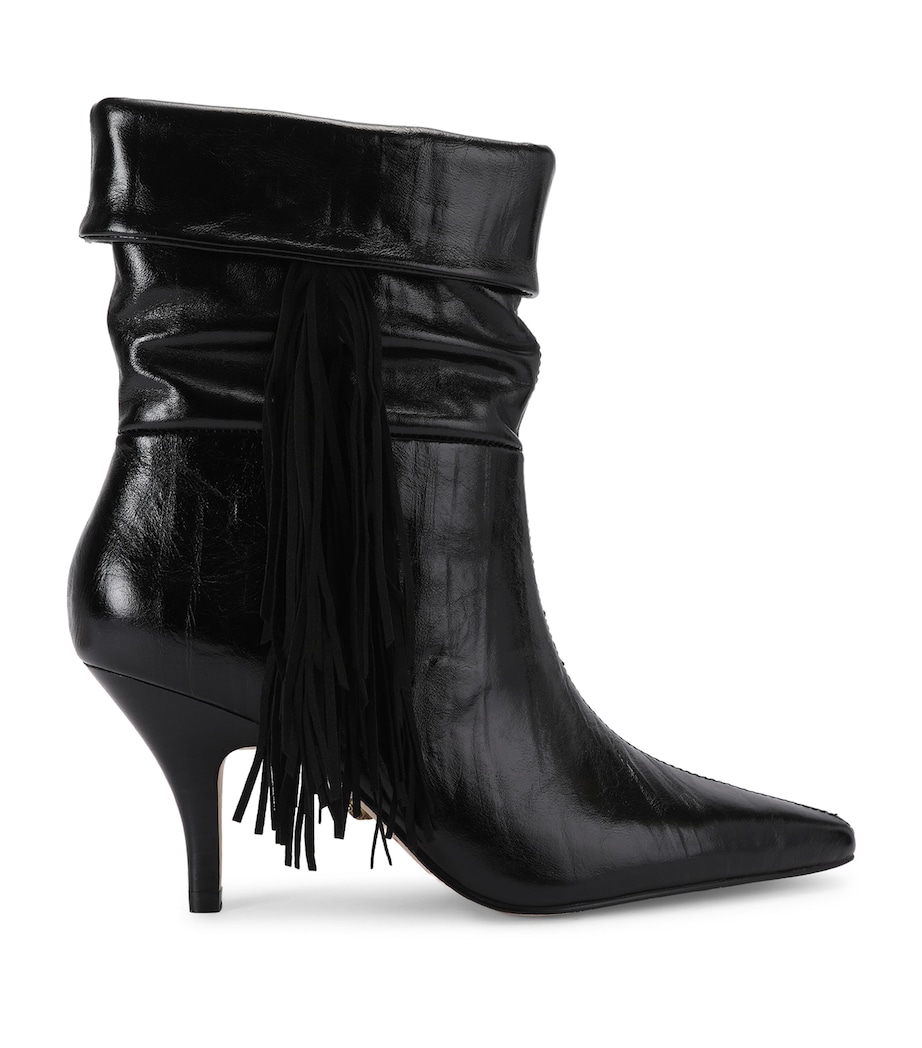 Kurt Geiger London Leather Piccadilly Slouch Boots Black Image 1