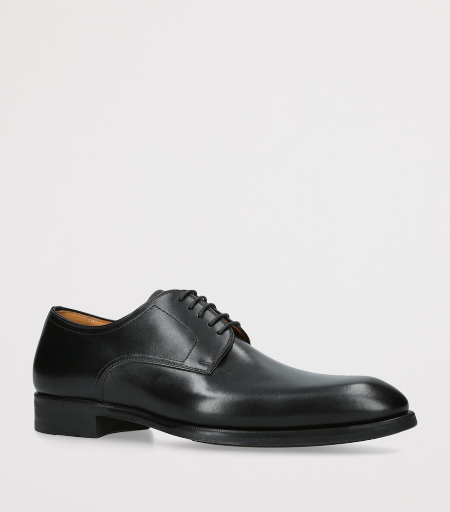 Leather Derby Shoes BLACK Image 3