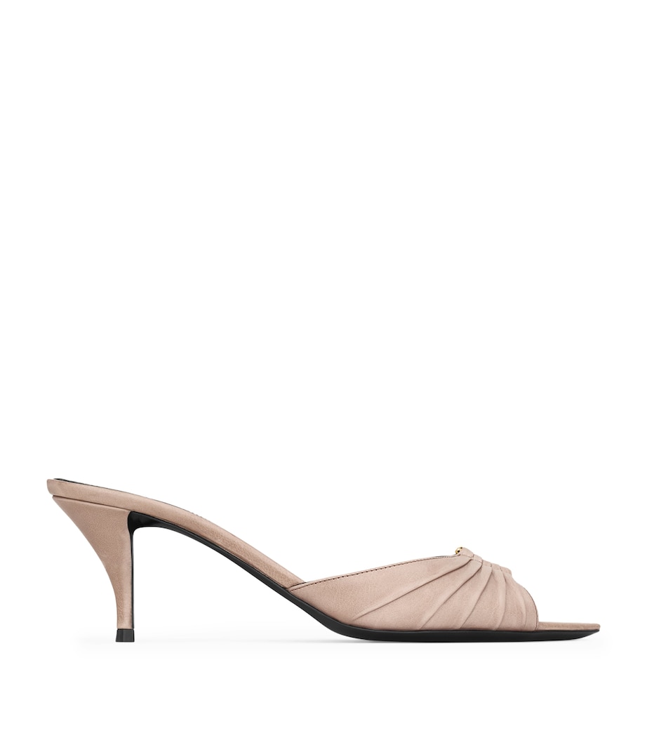 Saint Laurent Leather Babylone Heeled Mules 60 Image 1