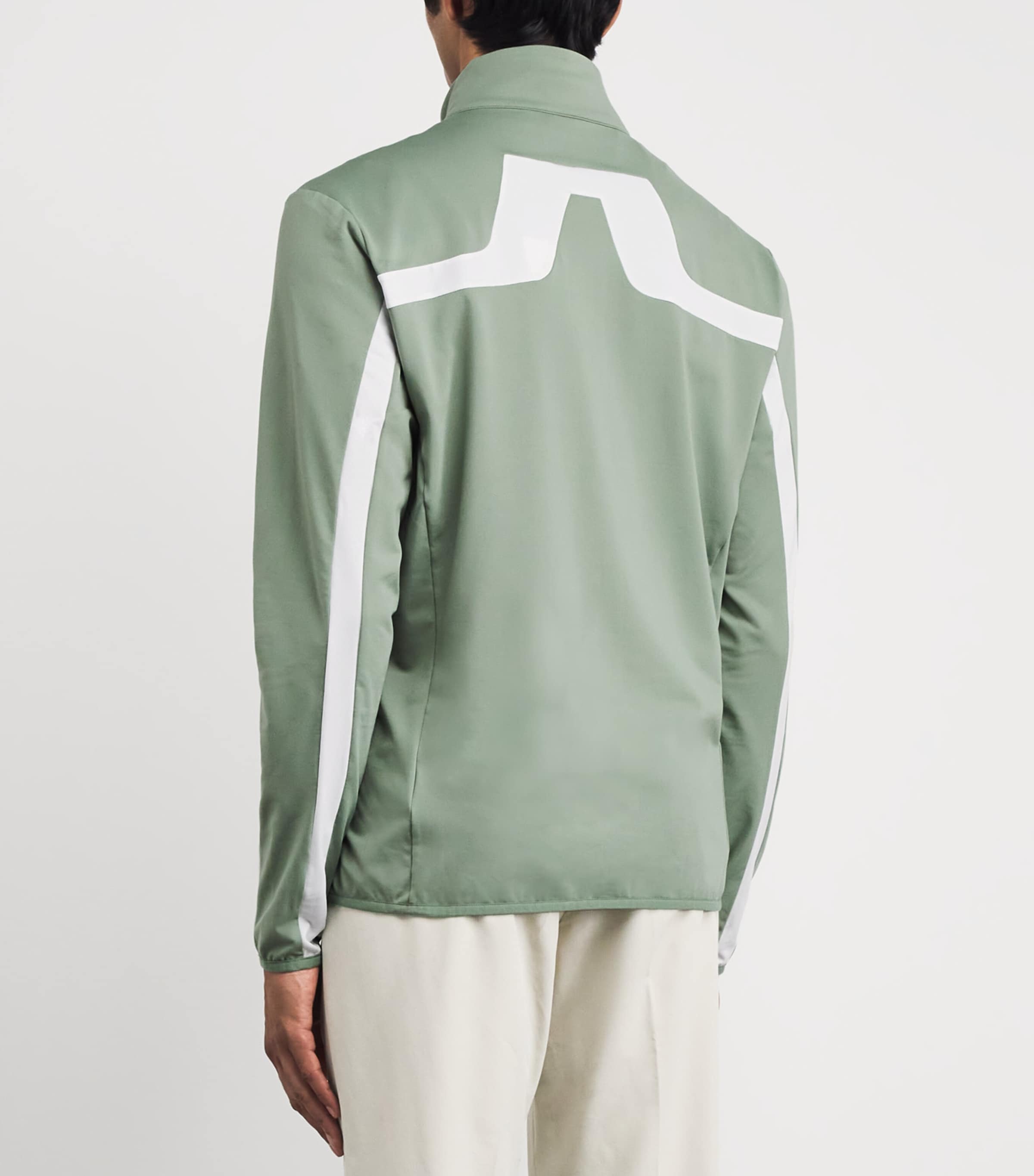 J Lindeberg Mens Jarvis Zip-Up Mid Layer Hedge Green Image 5