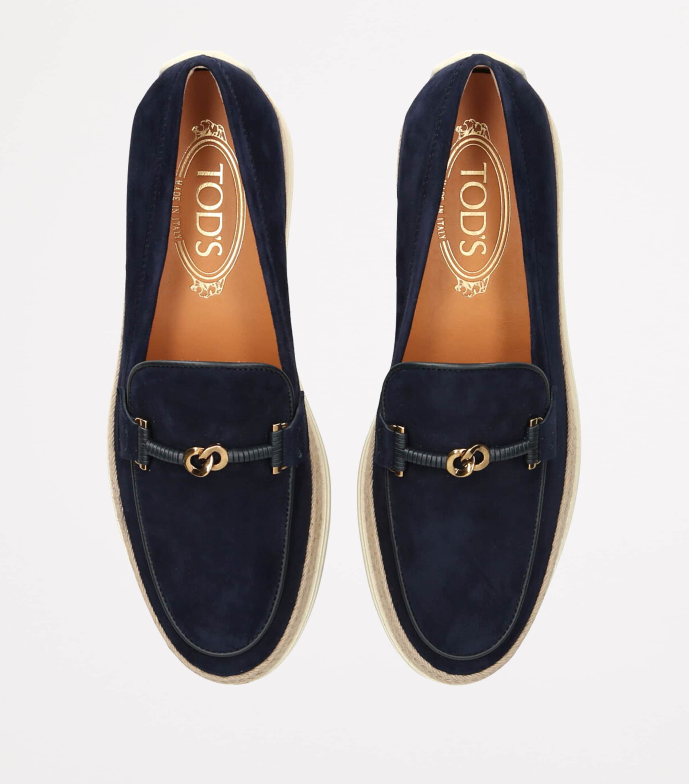Tod's Suede Gomma Rafia Loafers | Harrods US