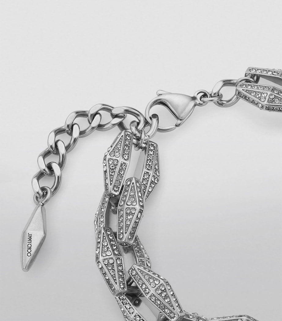 Embellished Diamond Chain Bracelet SILVER/CRYSTAL Image 5