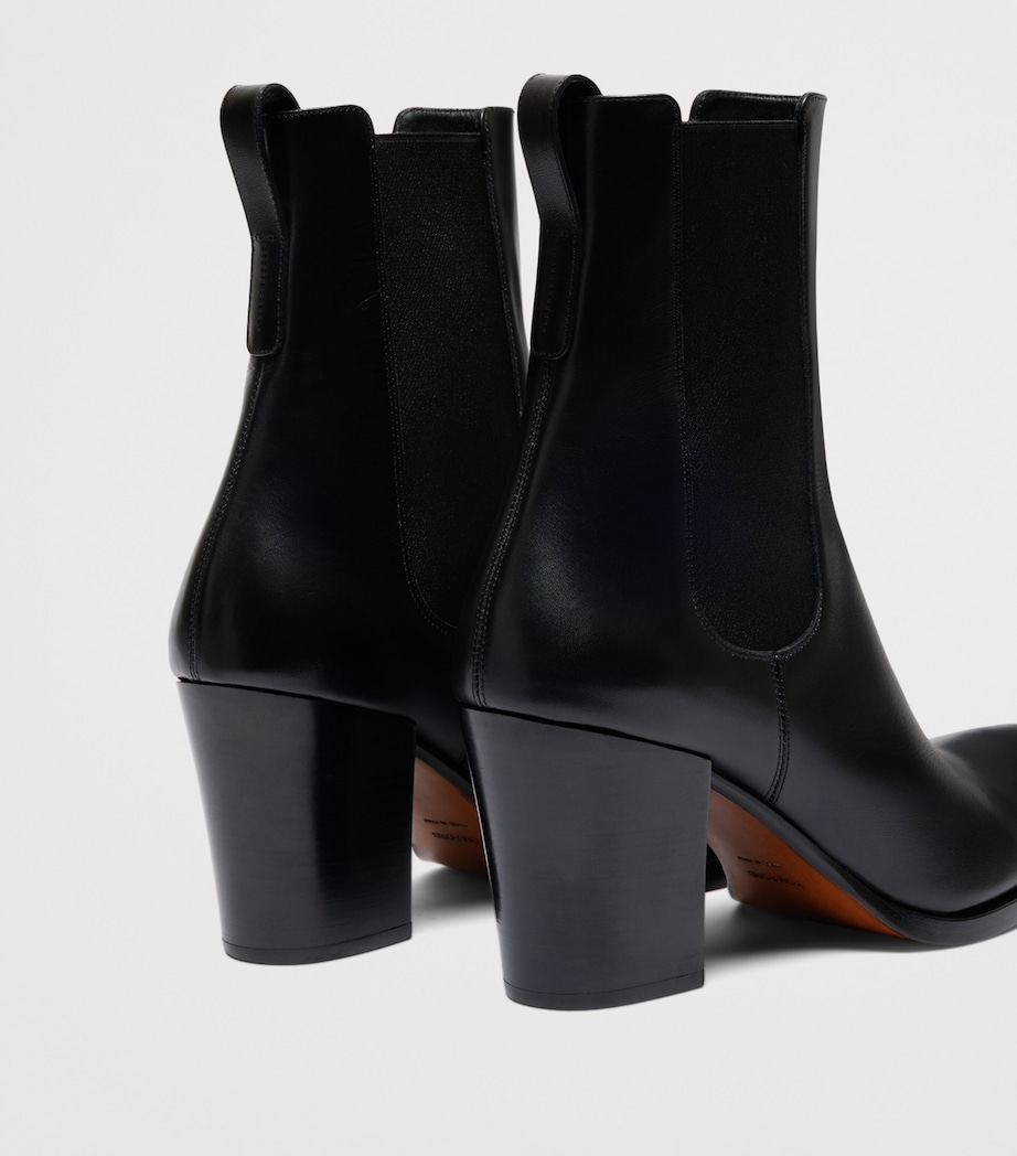 TOM FORD Leather Dagger Ankle Boots 80 Naa Image 5