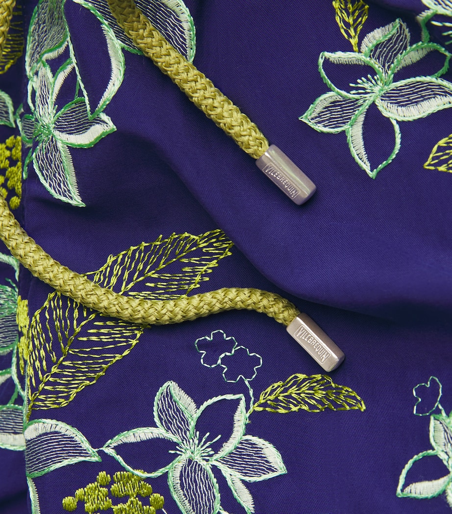 Flower Power Embroidery Mistral Swim Shorts 605 MIDNIGHT Image 5