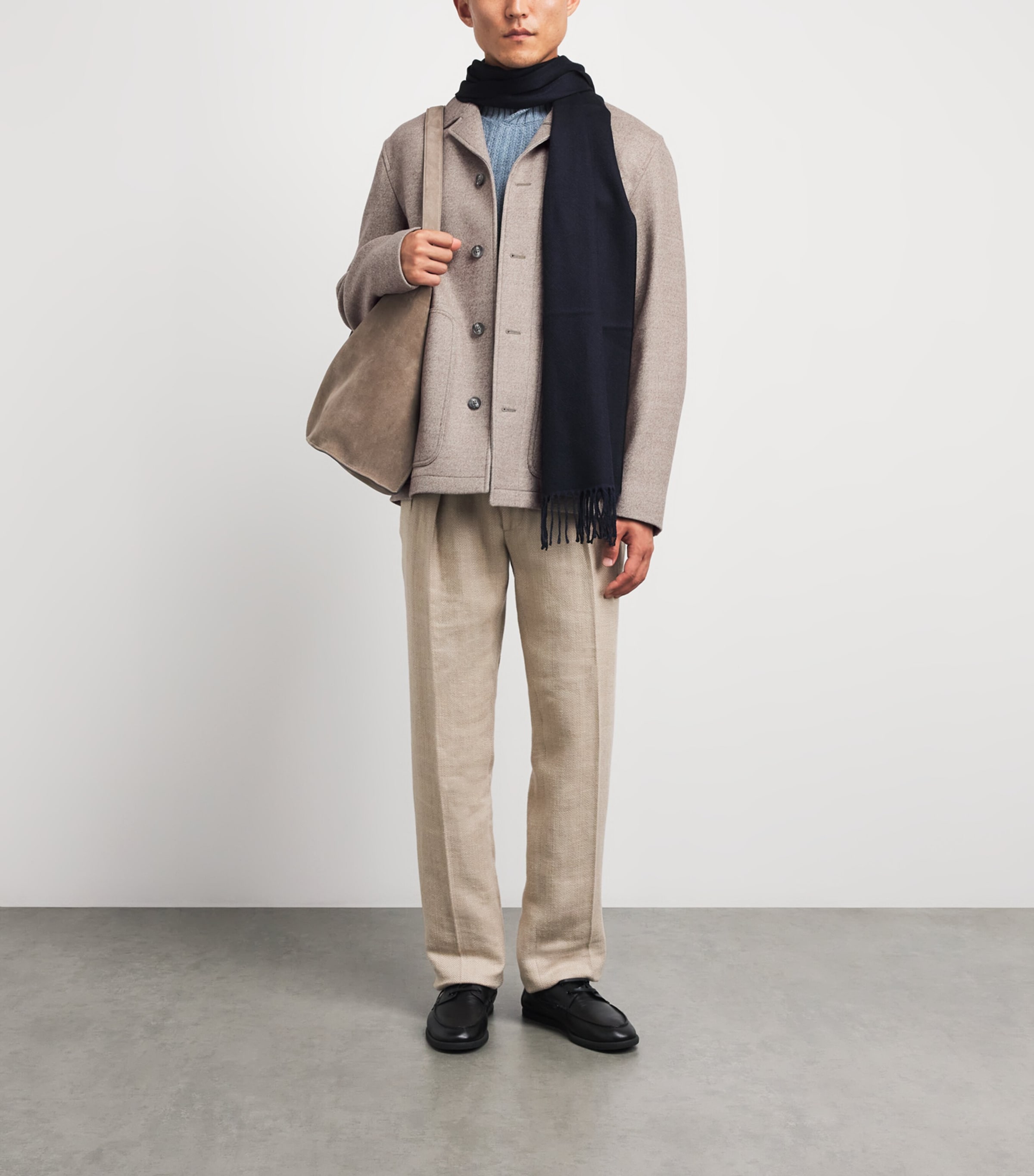 Herno Mens Virgin Wool Jacket Chantilly Image 2