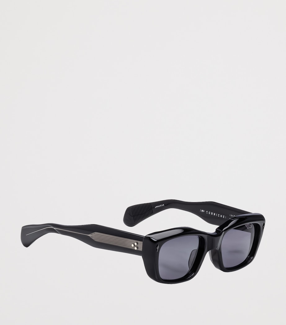 Jacques Marie Mage Corniche Rectangle Sunglasses Raven Image 2