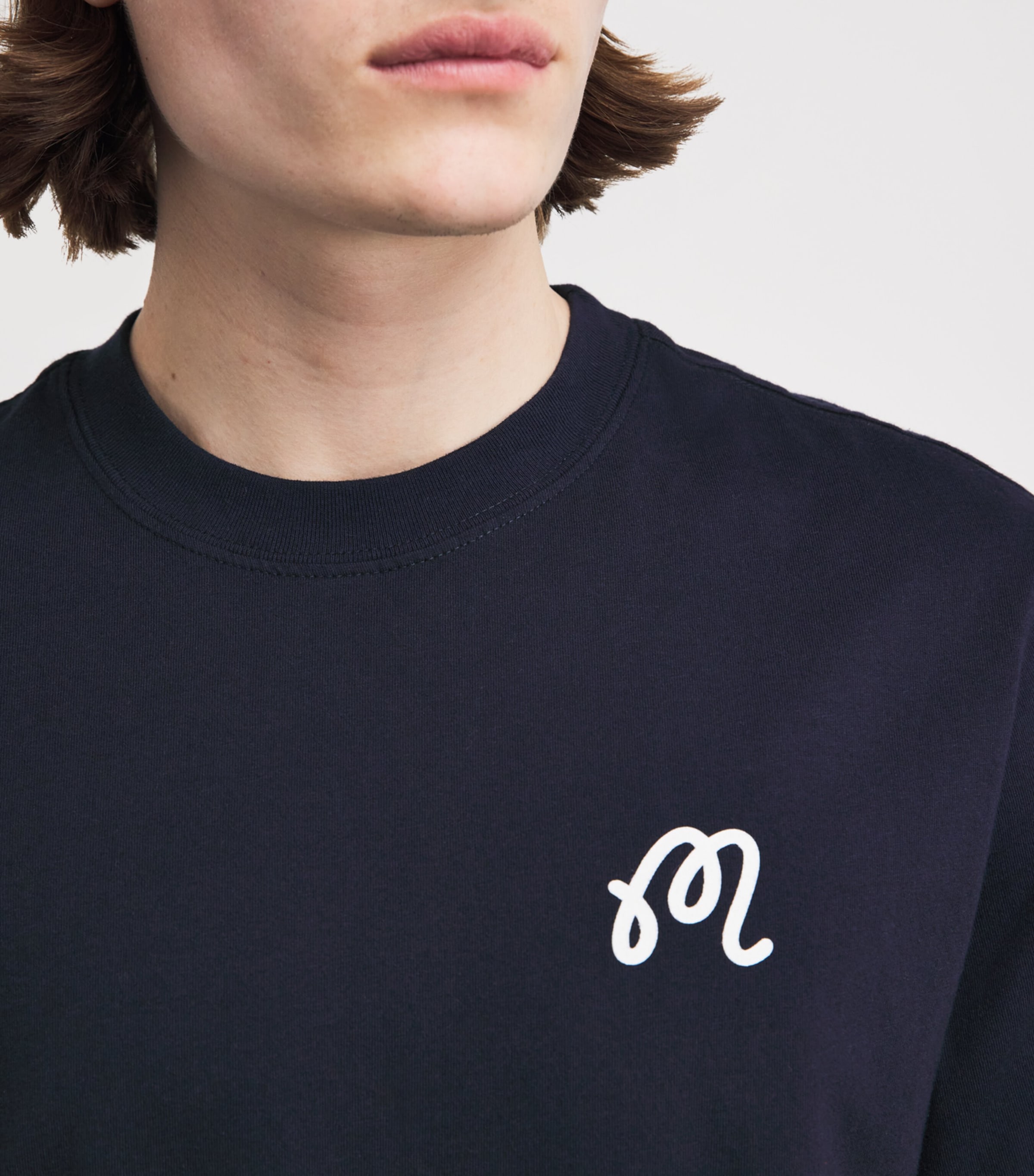 Malbon Mens Cotton Bermuda Origin T-Shirt Midnight Image 3
