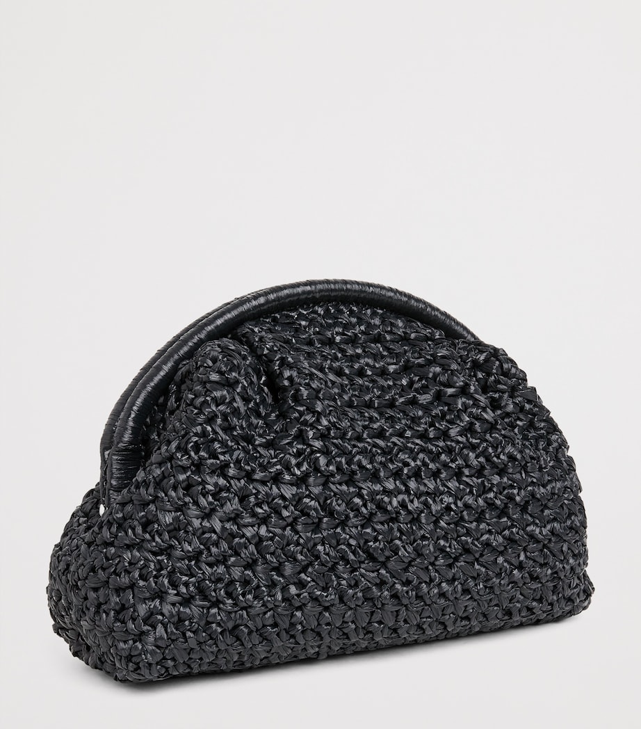 Eleventy Raffia Woven Clutch Bag Nero Image 3
