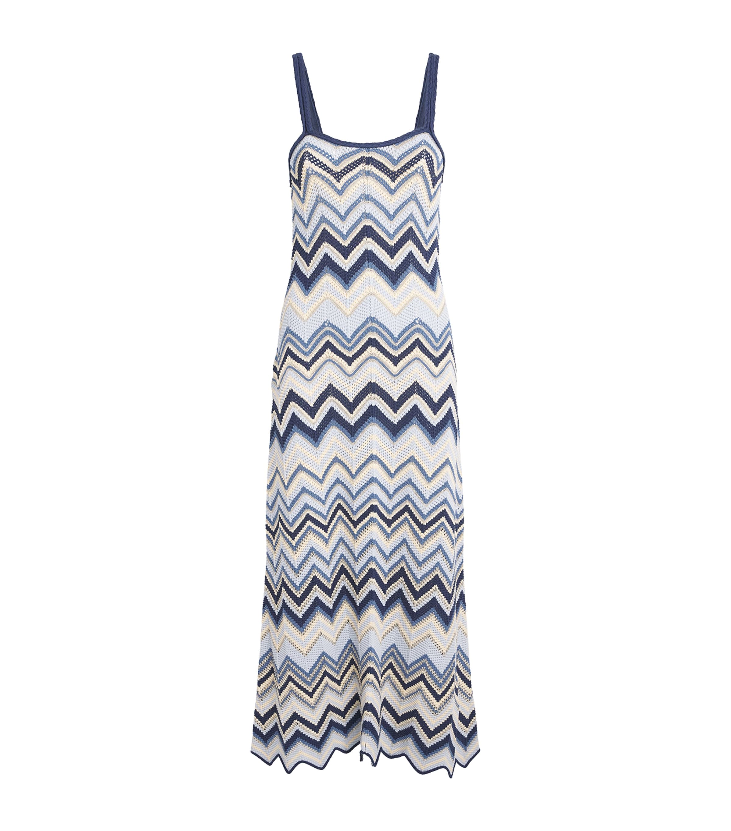 MAJE CROCHET MIDI DRESS