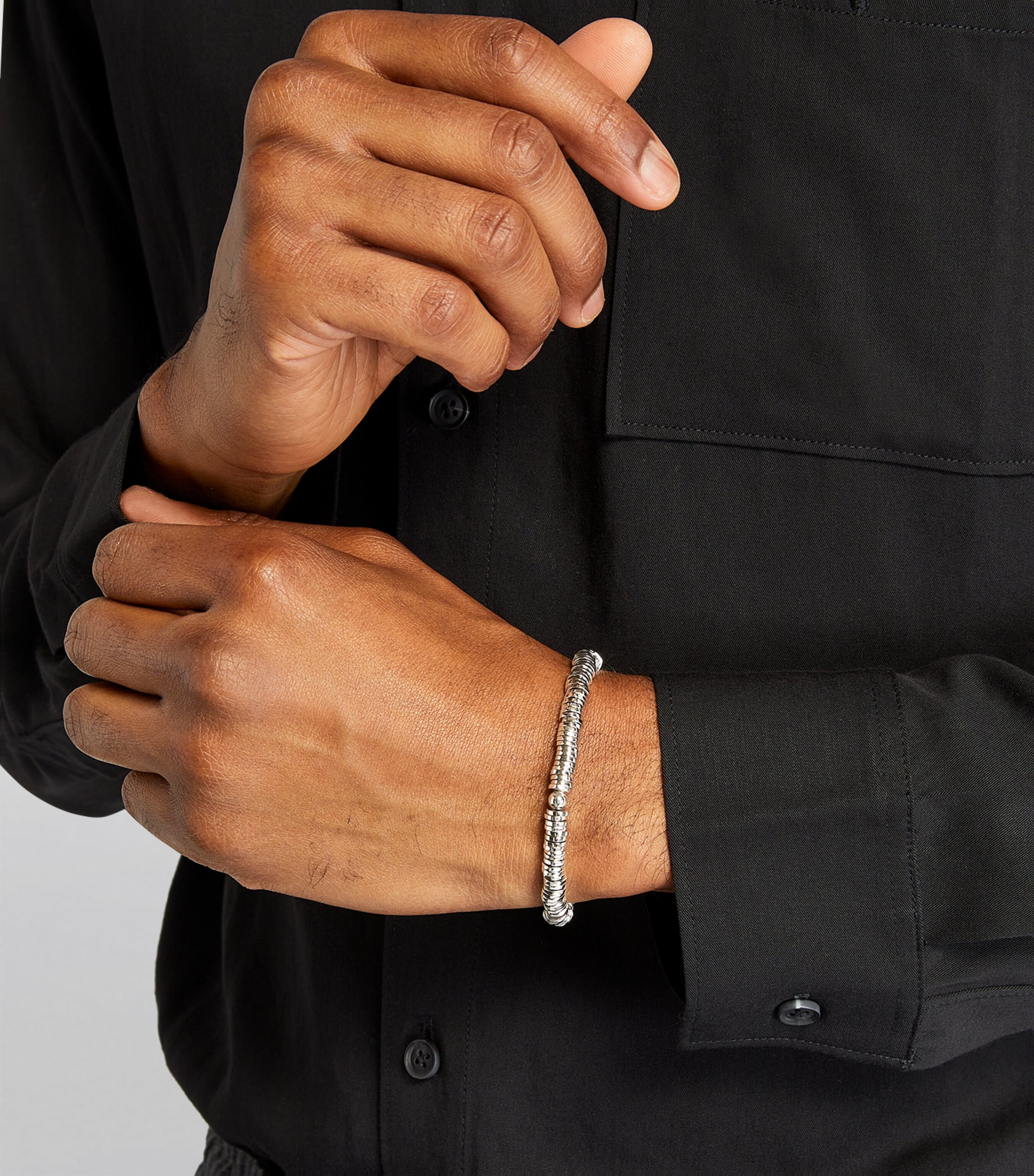 Rhodium-Plated Sterling Silver Bracelet SILVER Image 4