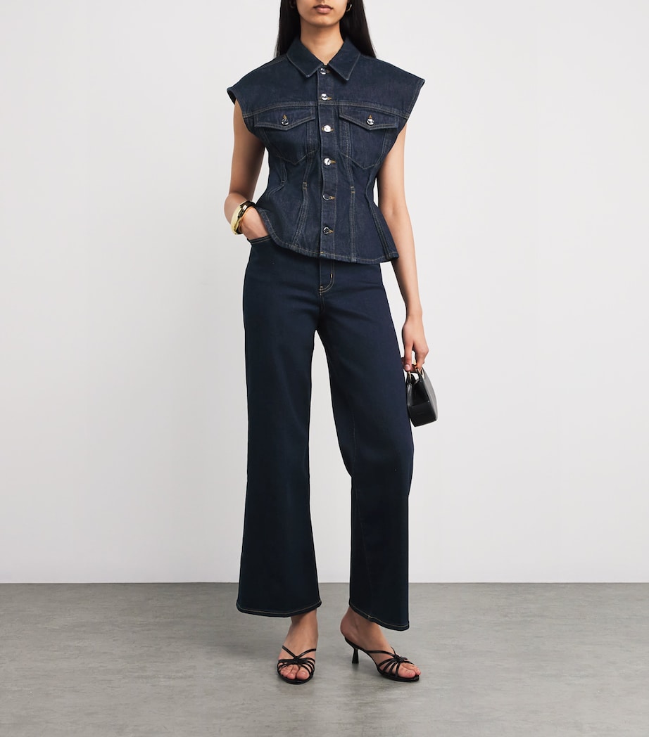 Denim The Nipped Vest RINSE Image 2