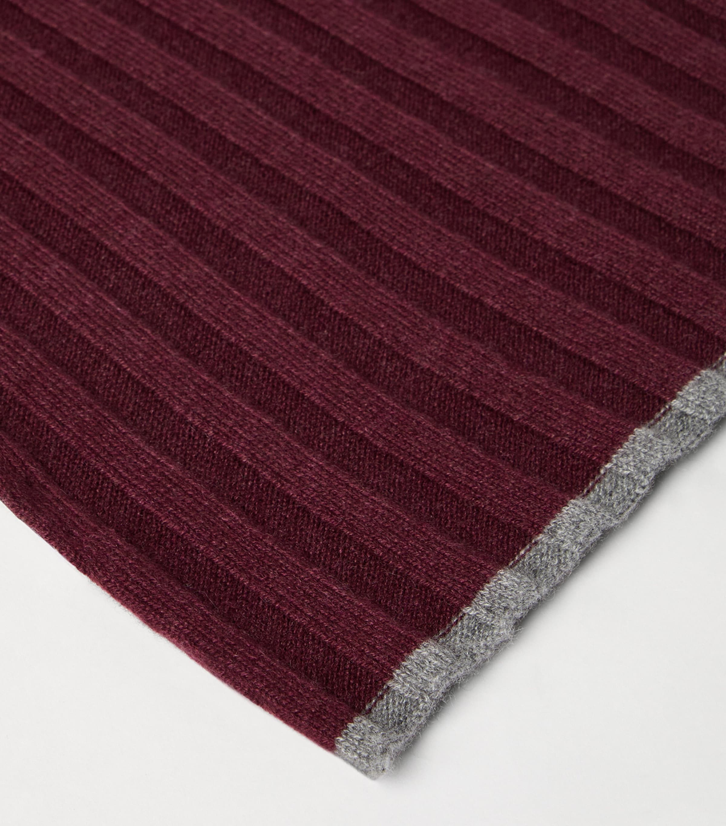 Cashmere Ribbed Scarf CJE70 Image 3