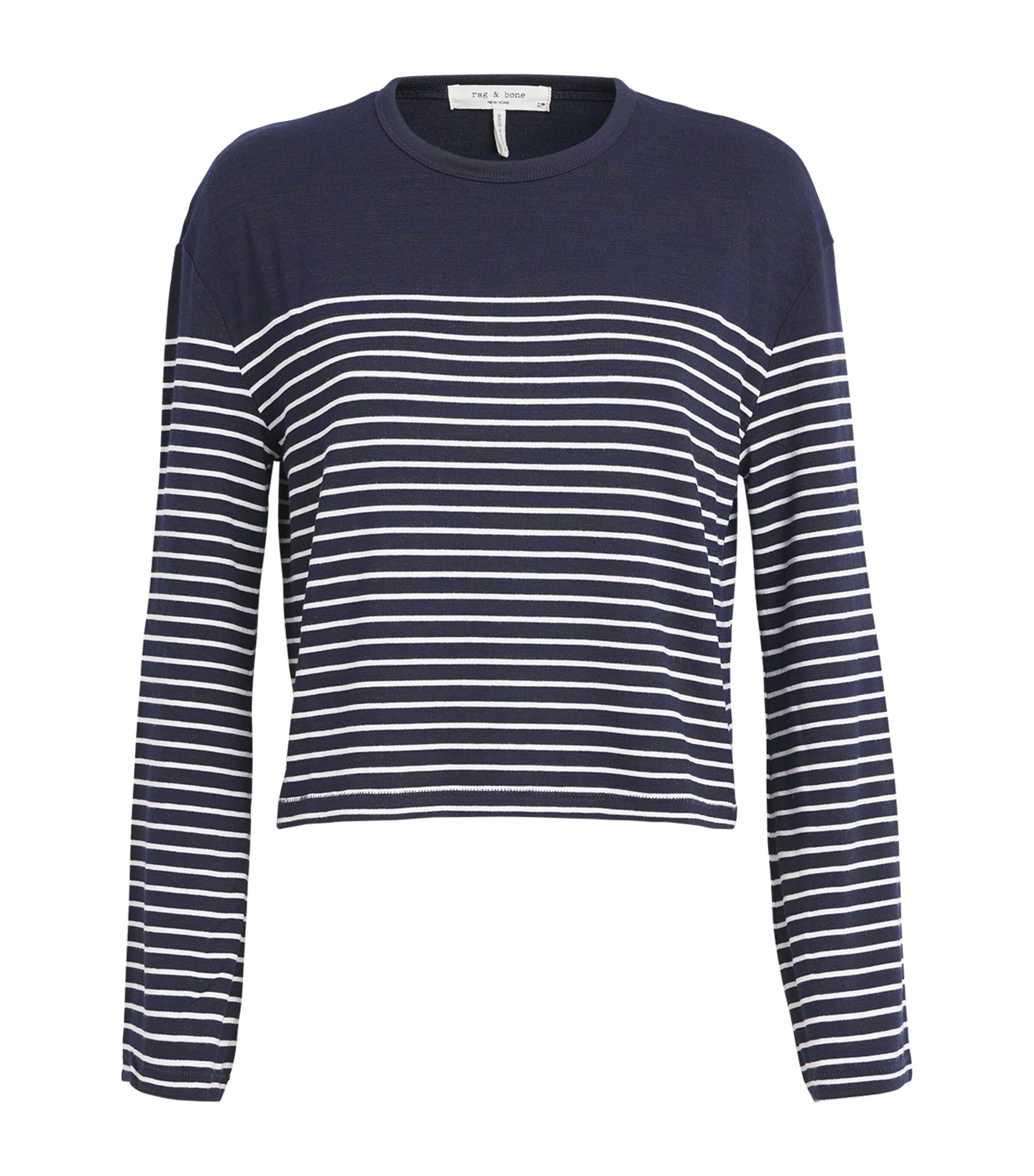 Rag & Bone Womens Long-Sleeve The Knit T-Shirt Nvyivry Image 1