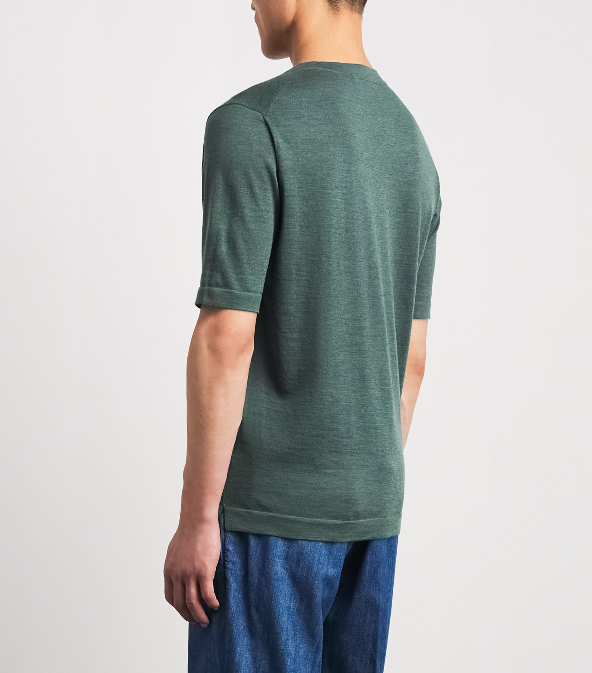 Fioroni Cashmere Mens Virgin Wool T-Shirt Image 5
