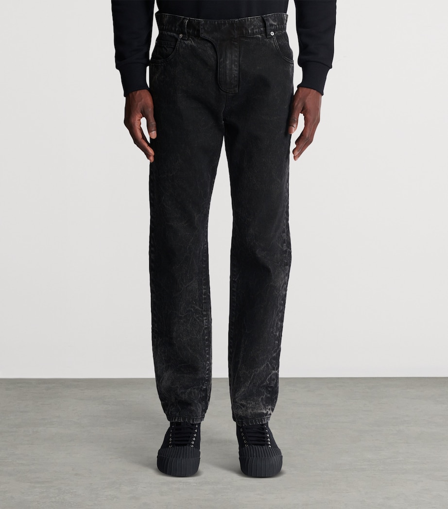 Straight-Fit Jeans 0PC NOIR DELAVE Image 2