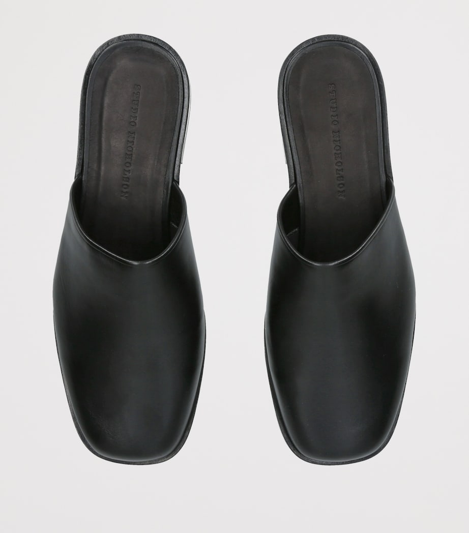 Studio Nicholson Soft Leather Mules Black Image 3