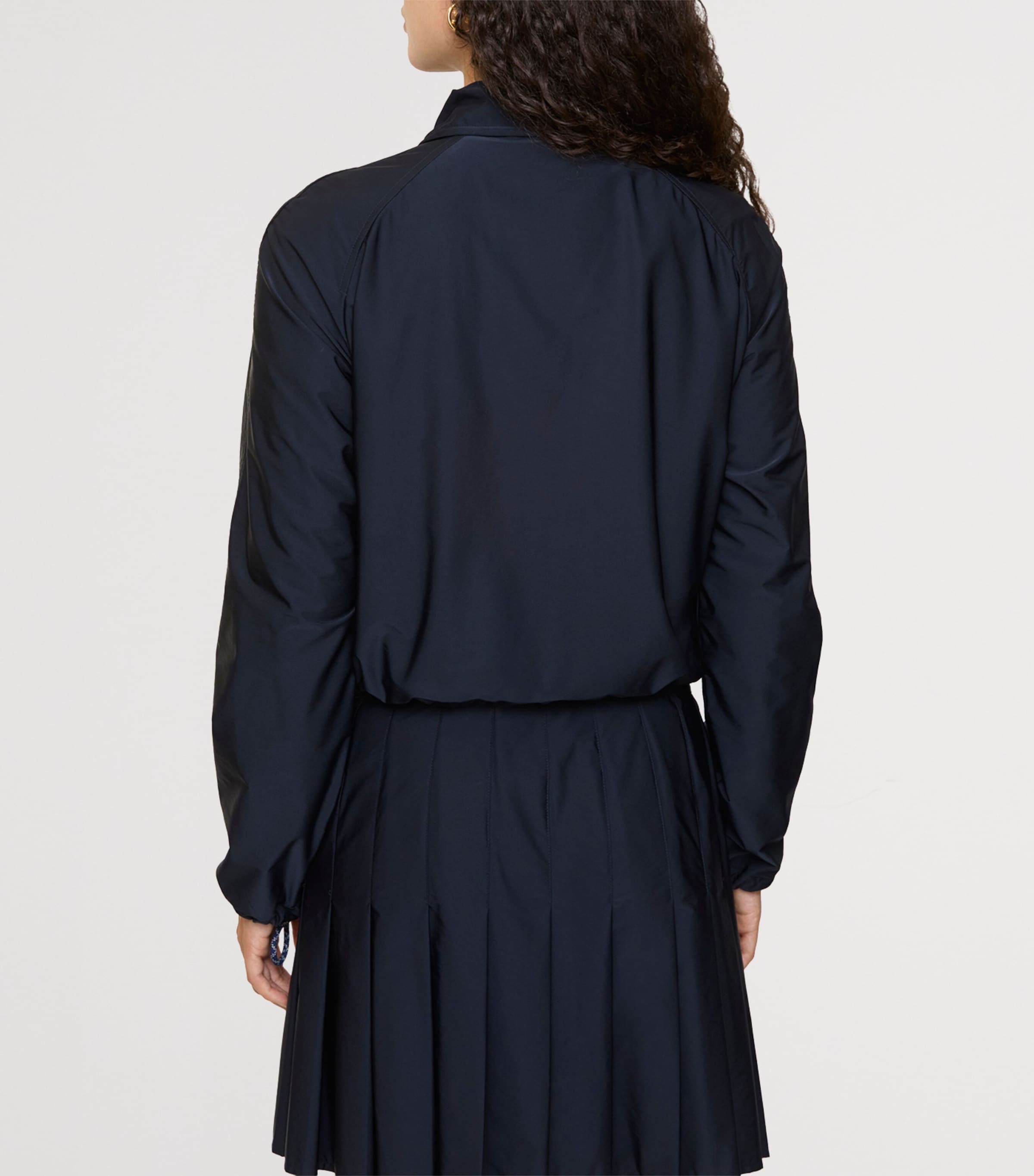 Cropped Harrington Jacket SILHOUETTE BLUE Image 3