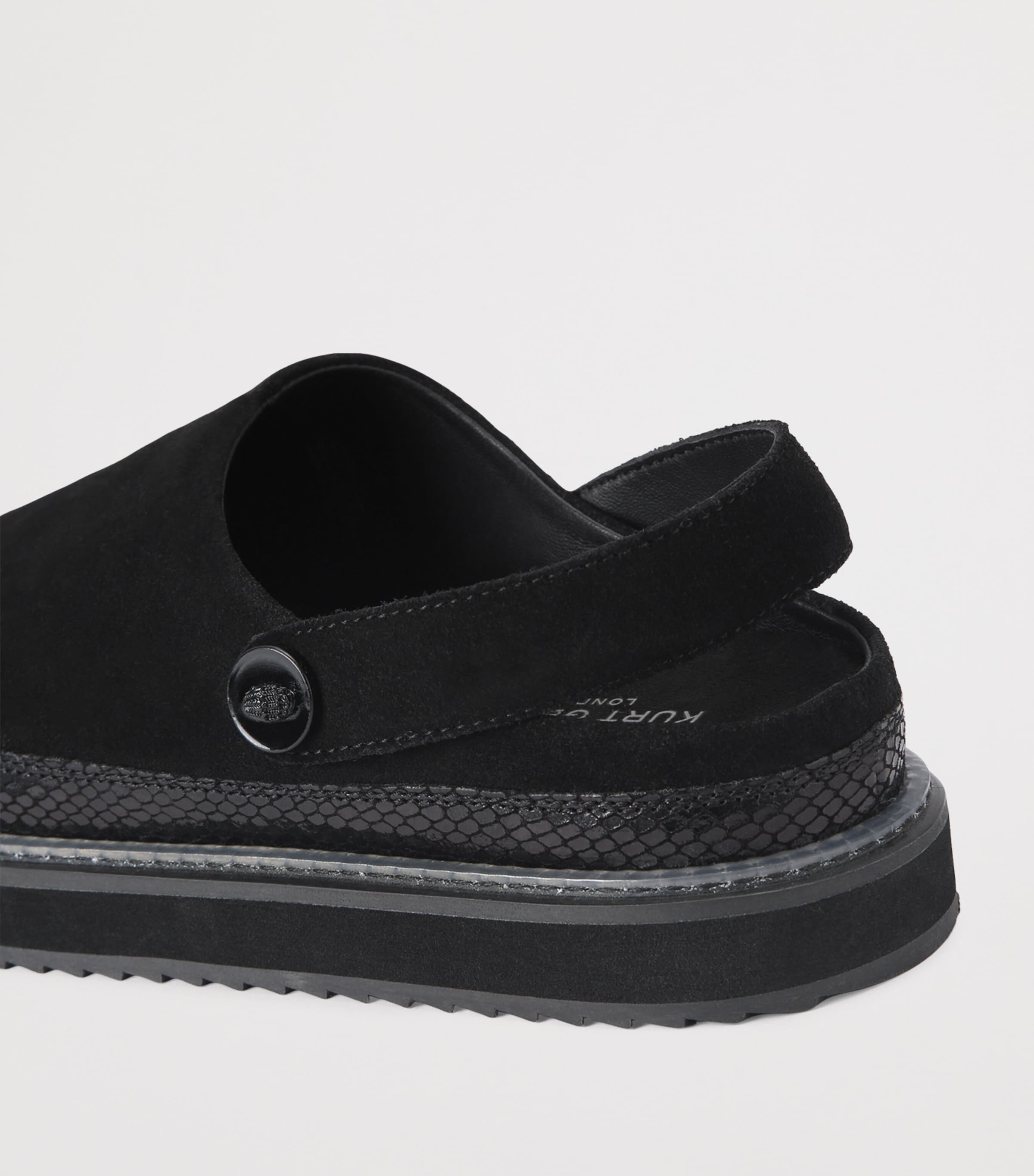 Suede Woodford Mules BLACK Image 3