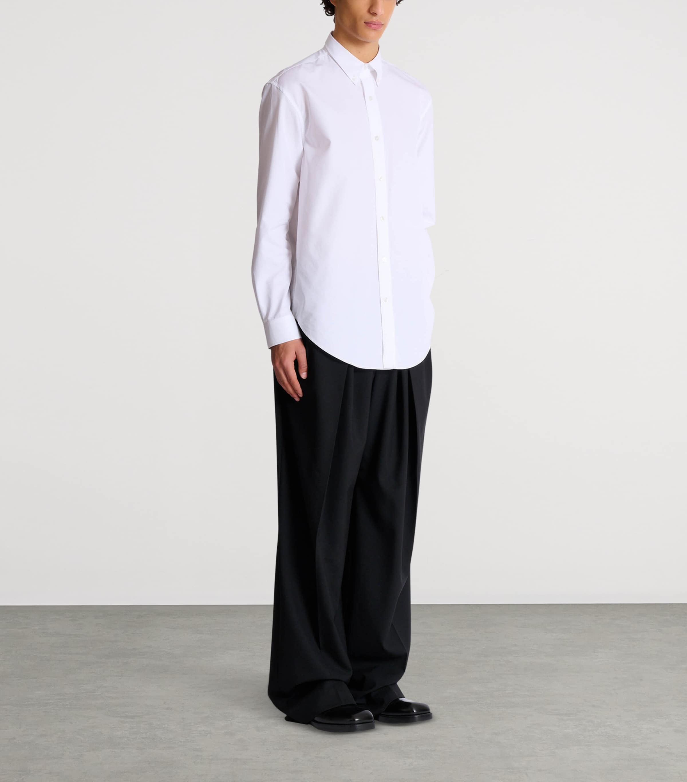 Cotton Poplin Shirt 0FB BLANC OPTIQUE Image 2