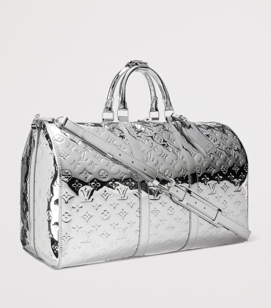 Canvas Keepall Bandoulière 50 Holdall Bag SILVER Image 3