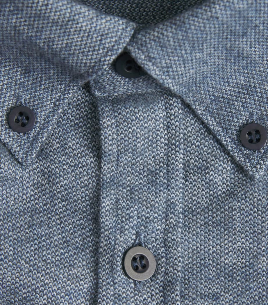 Brushed Cotton Shirt LIGHT BLUE MEL26 Image 5