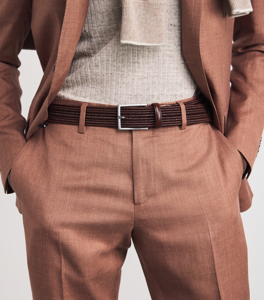 Leather Woven Belt 510 Image 2