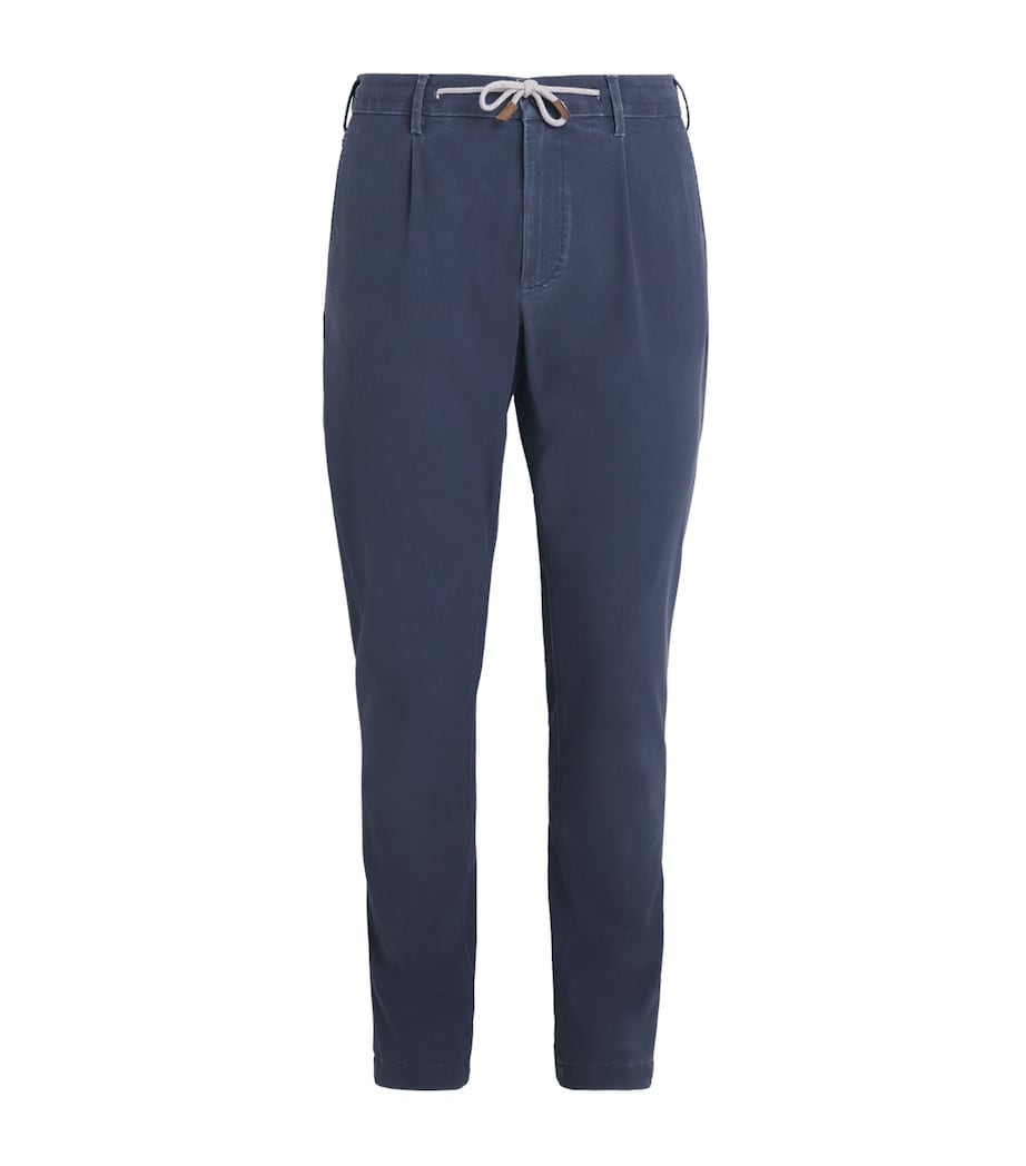 Garment-Dye Twill Trousers BLU Image 1