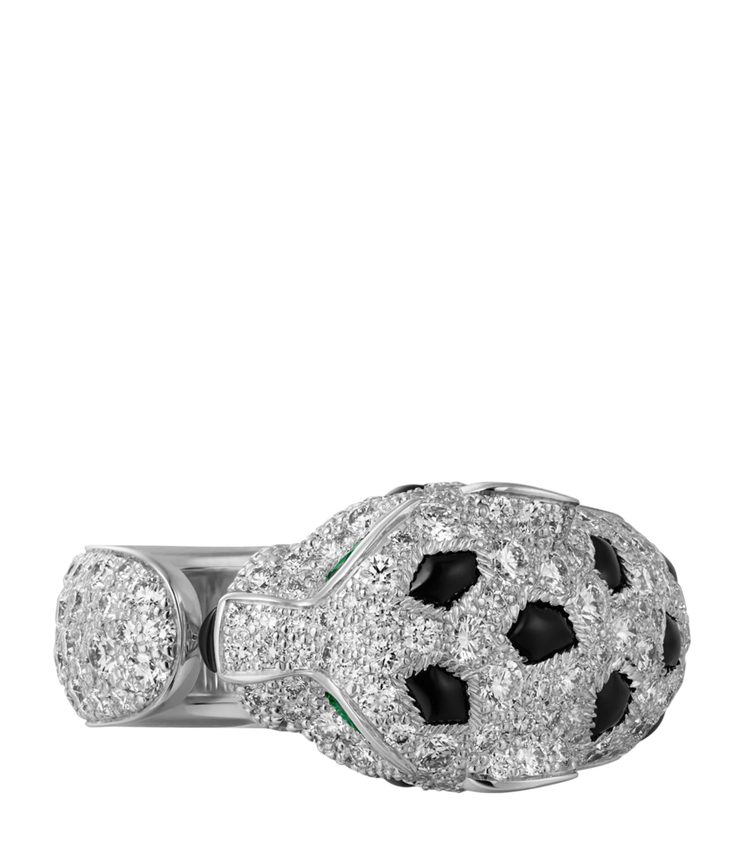 White Gold and Diamond Panthère de Cartier Ring WHITE GOLD Image 3