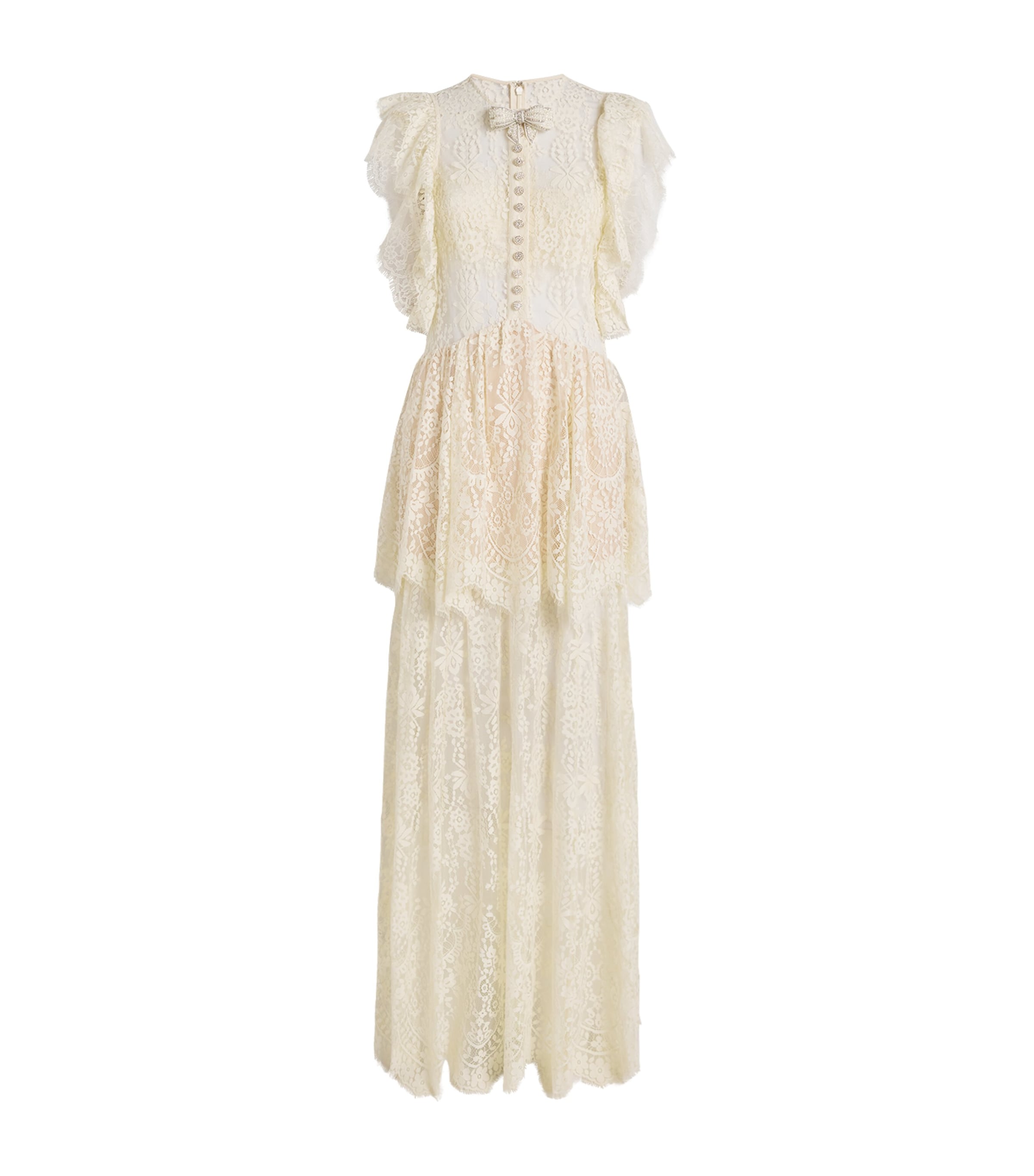 【Self-Portrait】レースティアードLace Tiered Self-Portrait Lace Tiered Maxi Dress | Harrods US