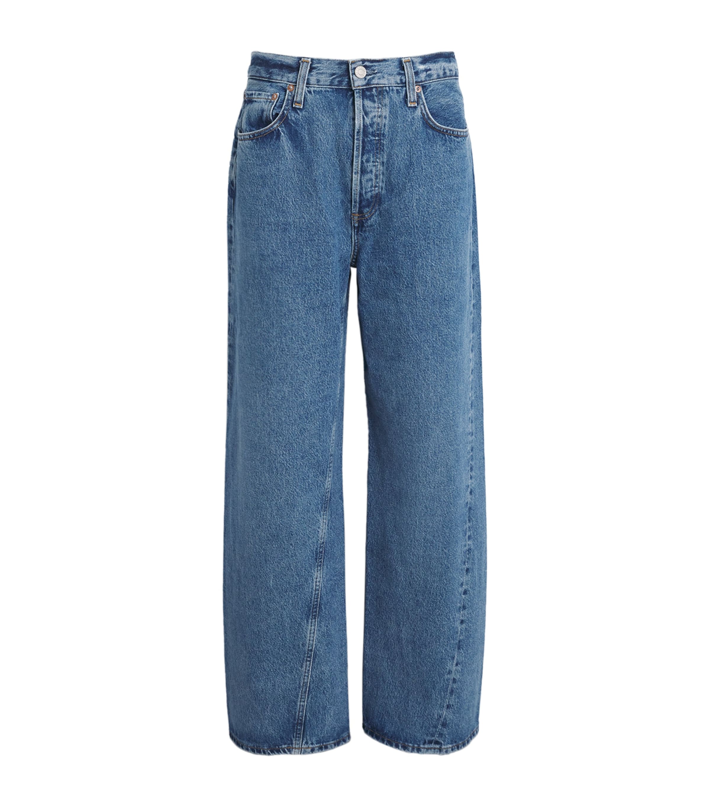 Agolde The Low-slung Baggy Jeans In Blue