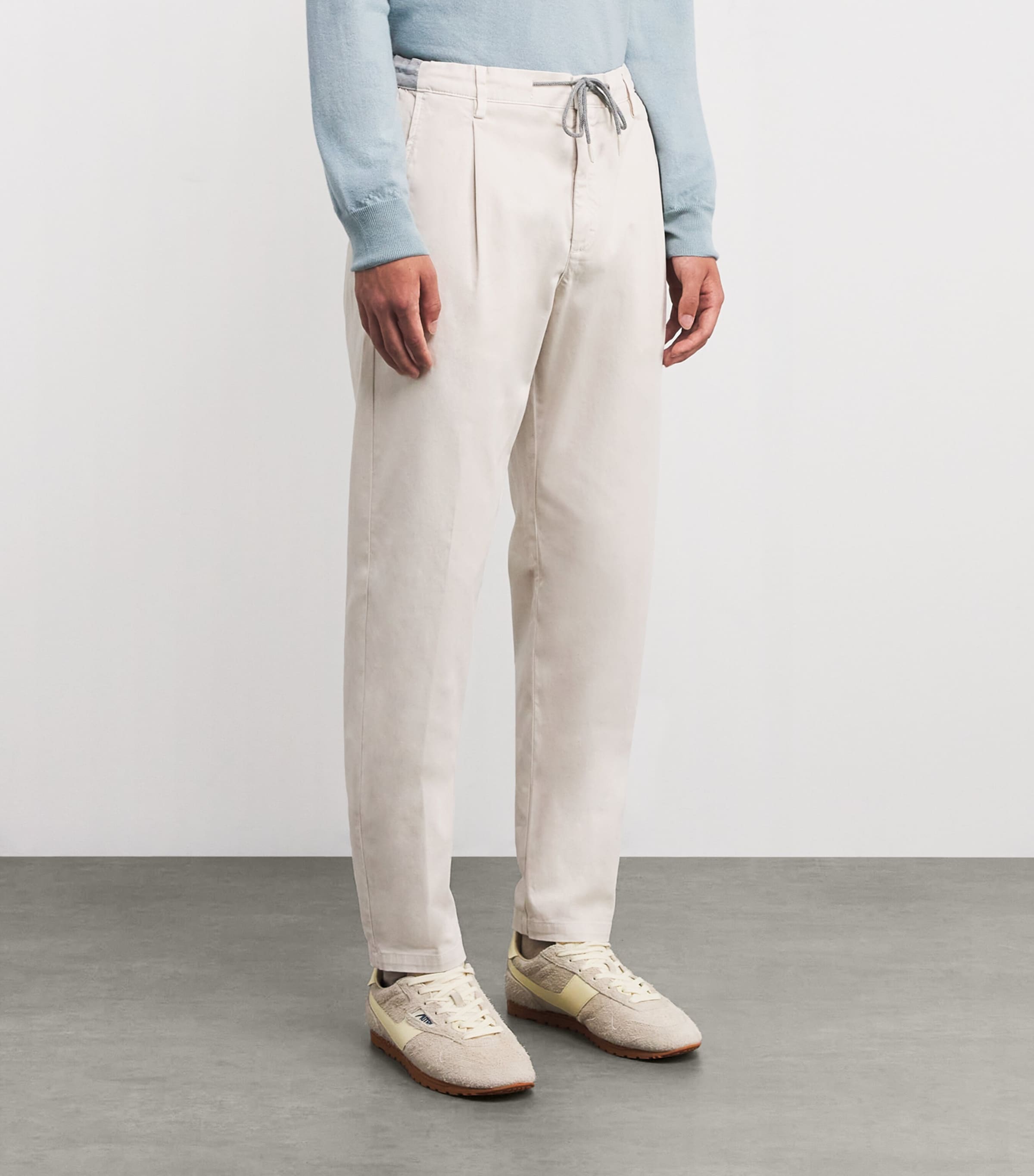 Stretch-Cotton Garment-Dye Trousers SABBIA Image 3