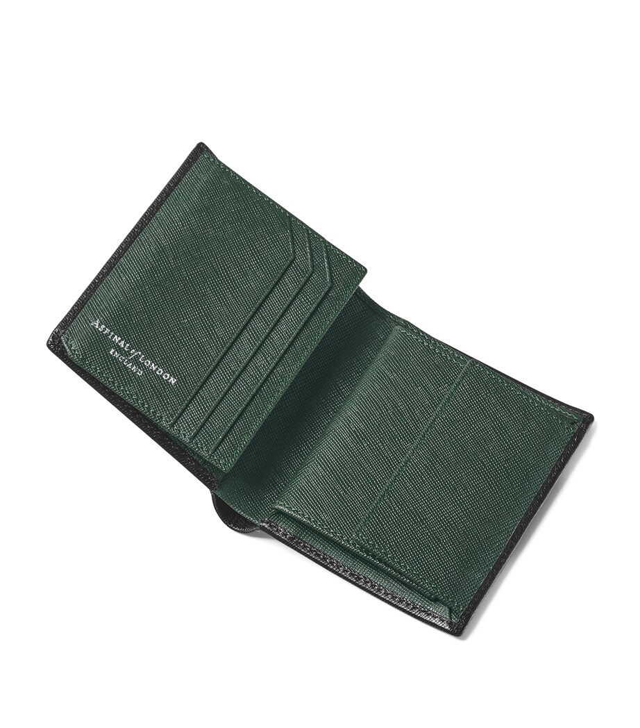 Leather Bi-Fold Wallet BLACK Image 3