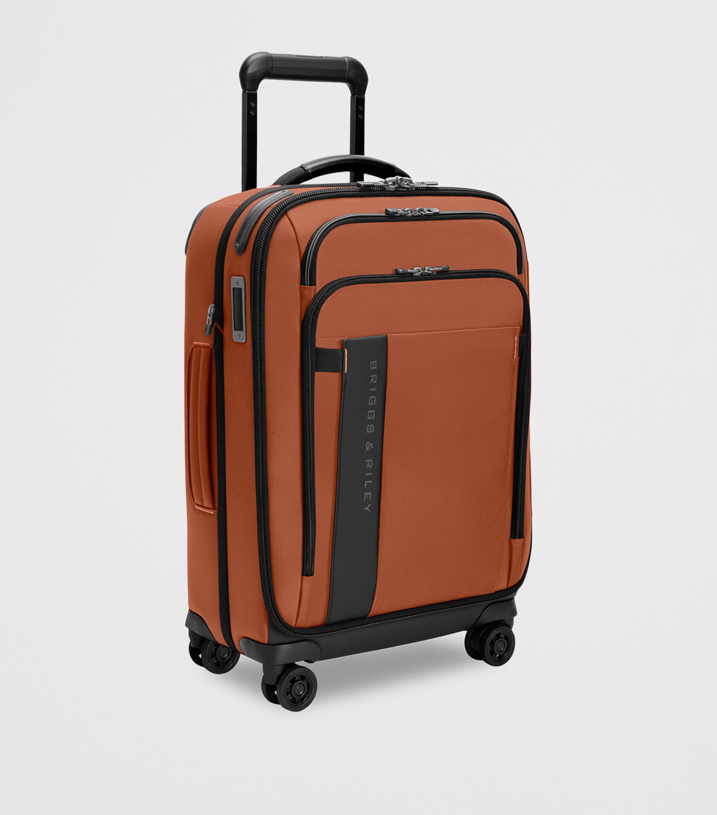 Briggs & Riley Orange ZDX Essential Carry-On Spinner Suitcase