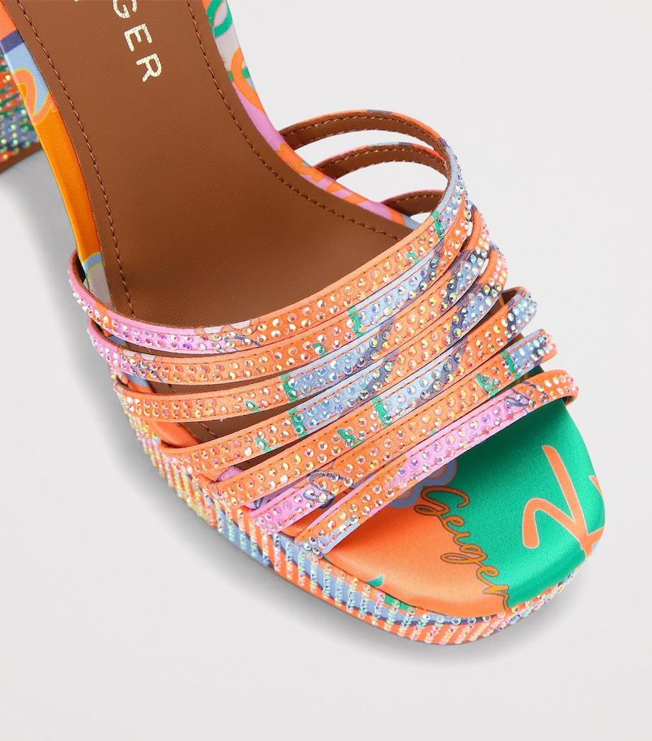 Kurt Geiger London Embellished Pierra Platform Sandals Mult/other Image 4