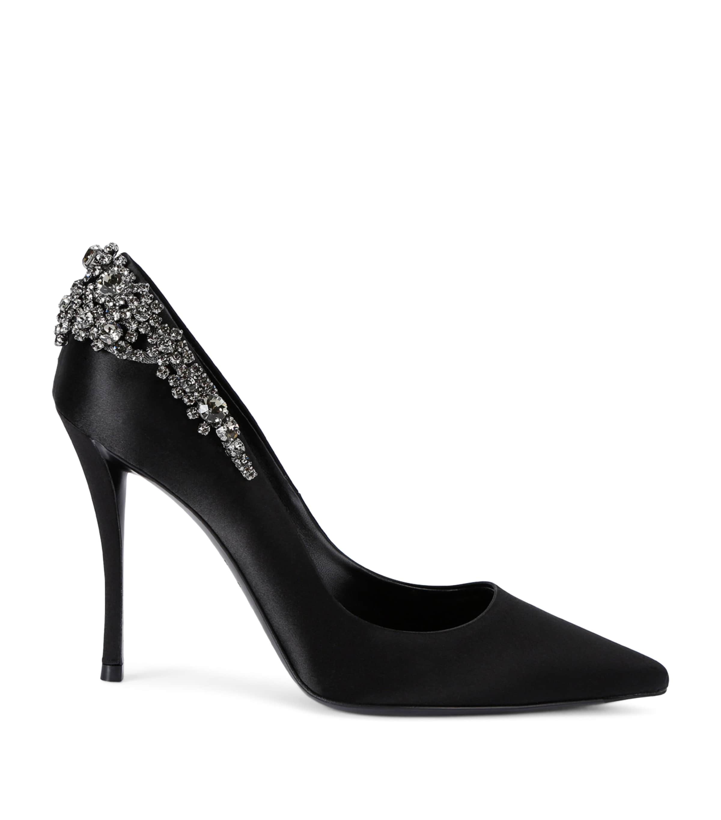 Roger Vivier Black Embellished Efflorescence Pumps 100 Luxury