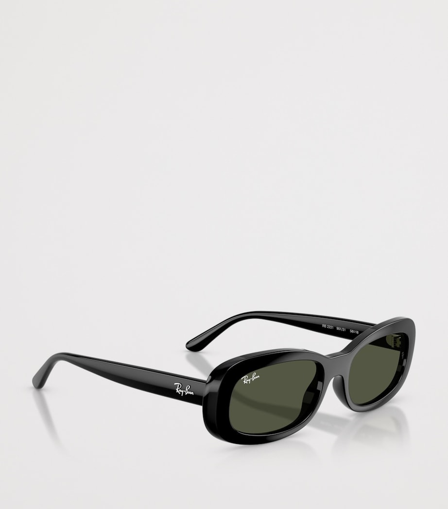 Ray-Ban RB2221 Ritual Oval Sunglasses Black Image 6