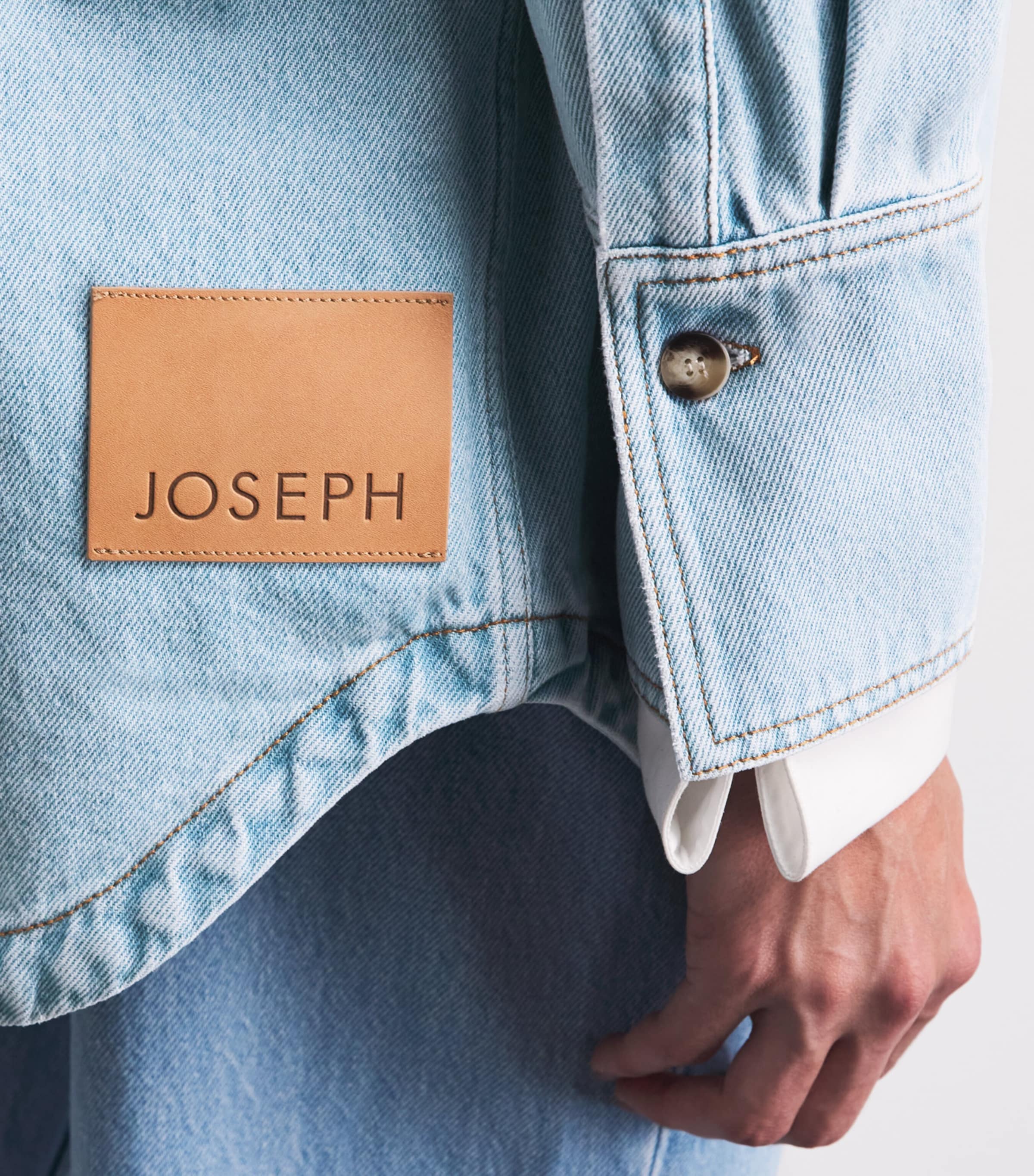 Joseph Womens Denim Idar Shirt Ice Blue Image 3