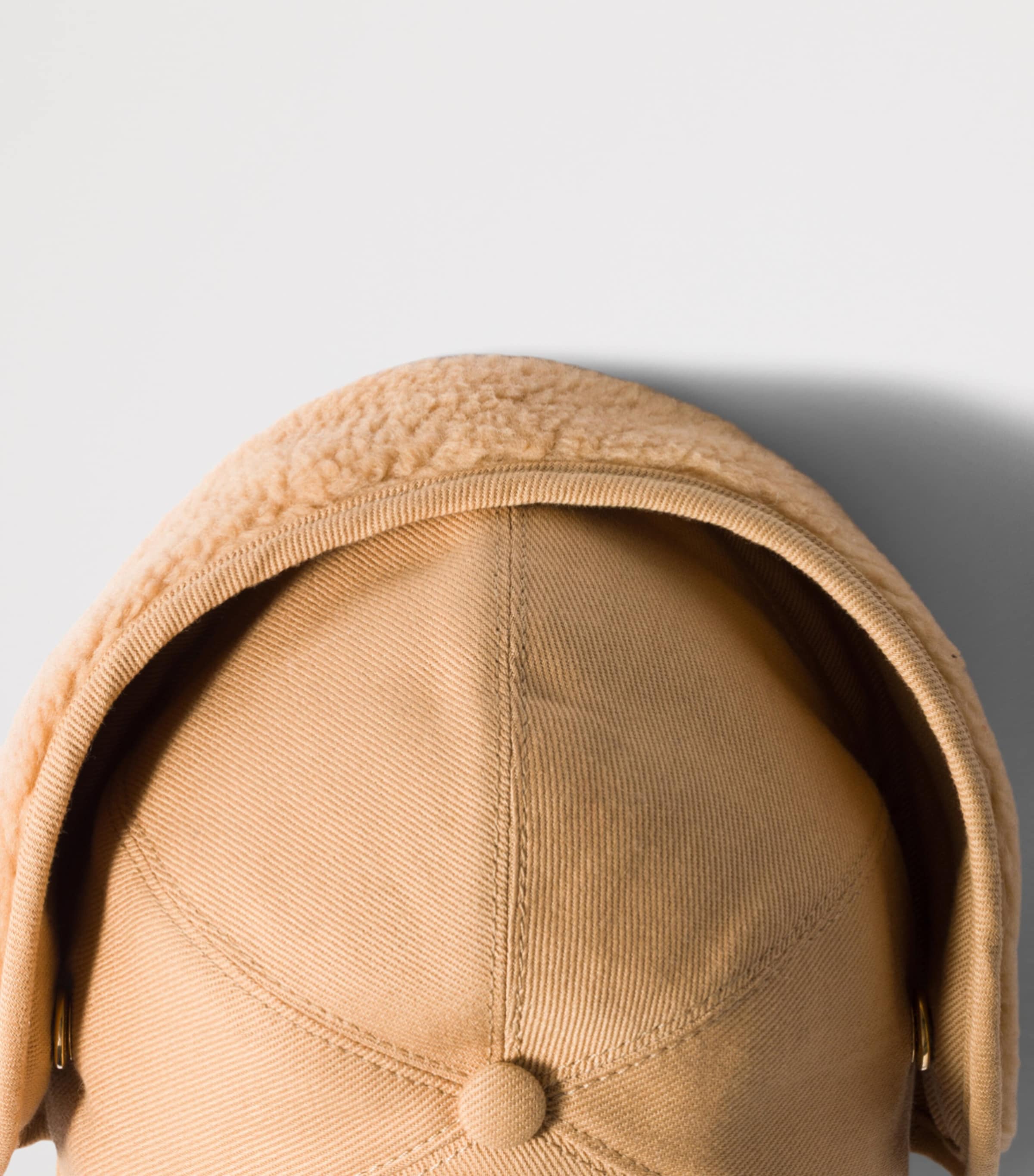 Miu Miu Womens Cotton and Fleece Baseball Cap Image 2