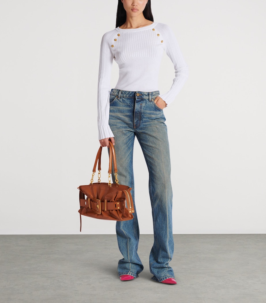 Faded Flared Jeans 6AW BLEU JEAN D+LAV+ Image 3