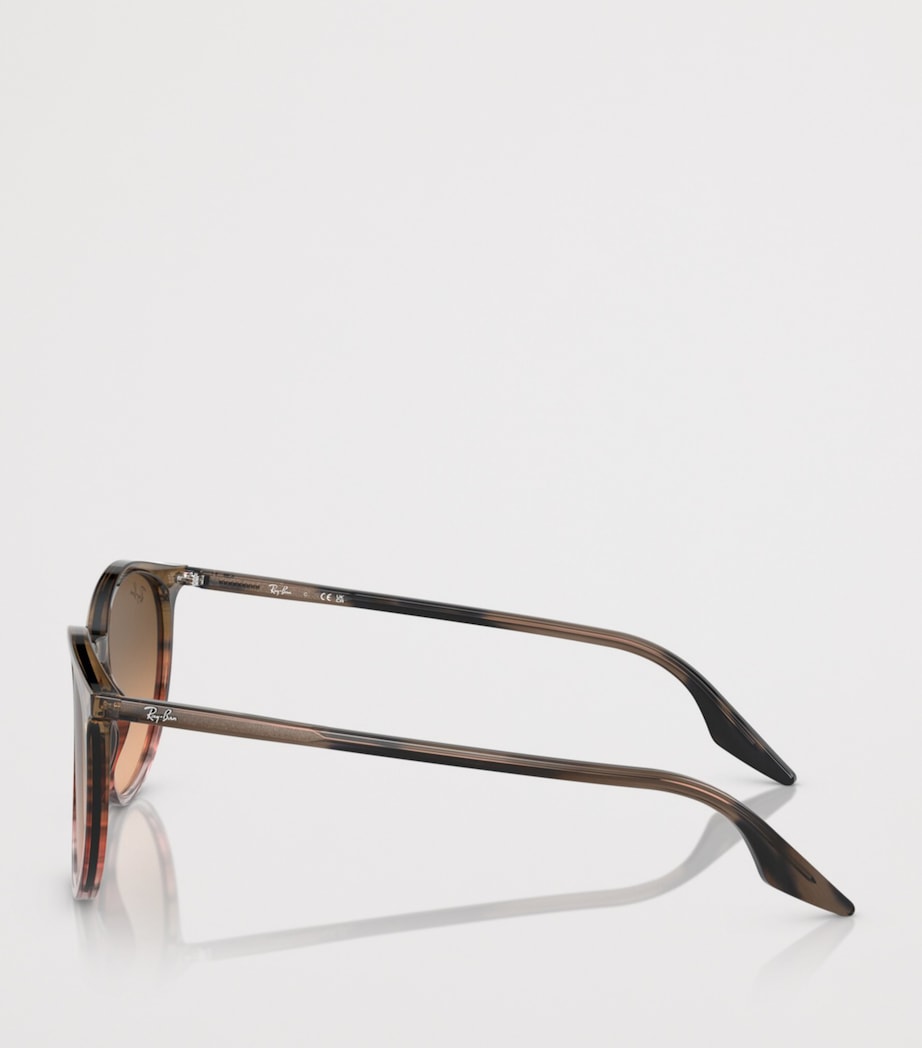 Ray-Ban Phantos Round Sunglasses Brown Image 3