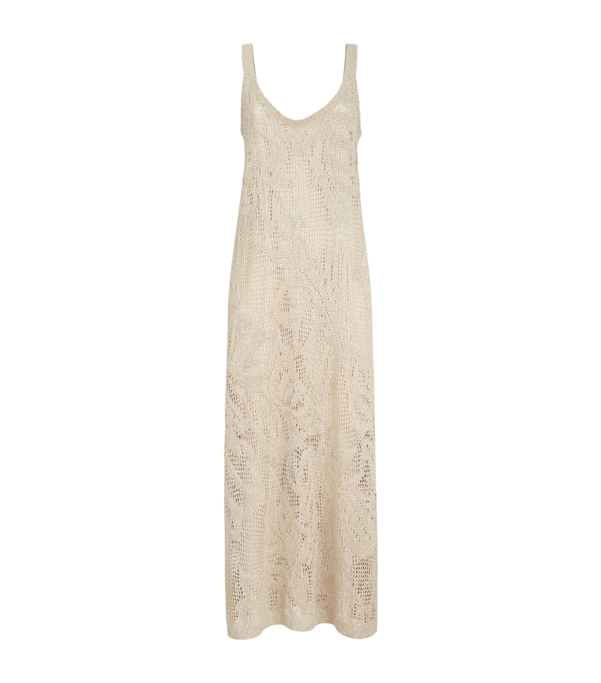 Brunello Cucinelli Linen-Cotton Midi Dress