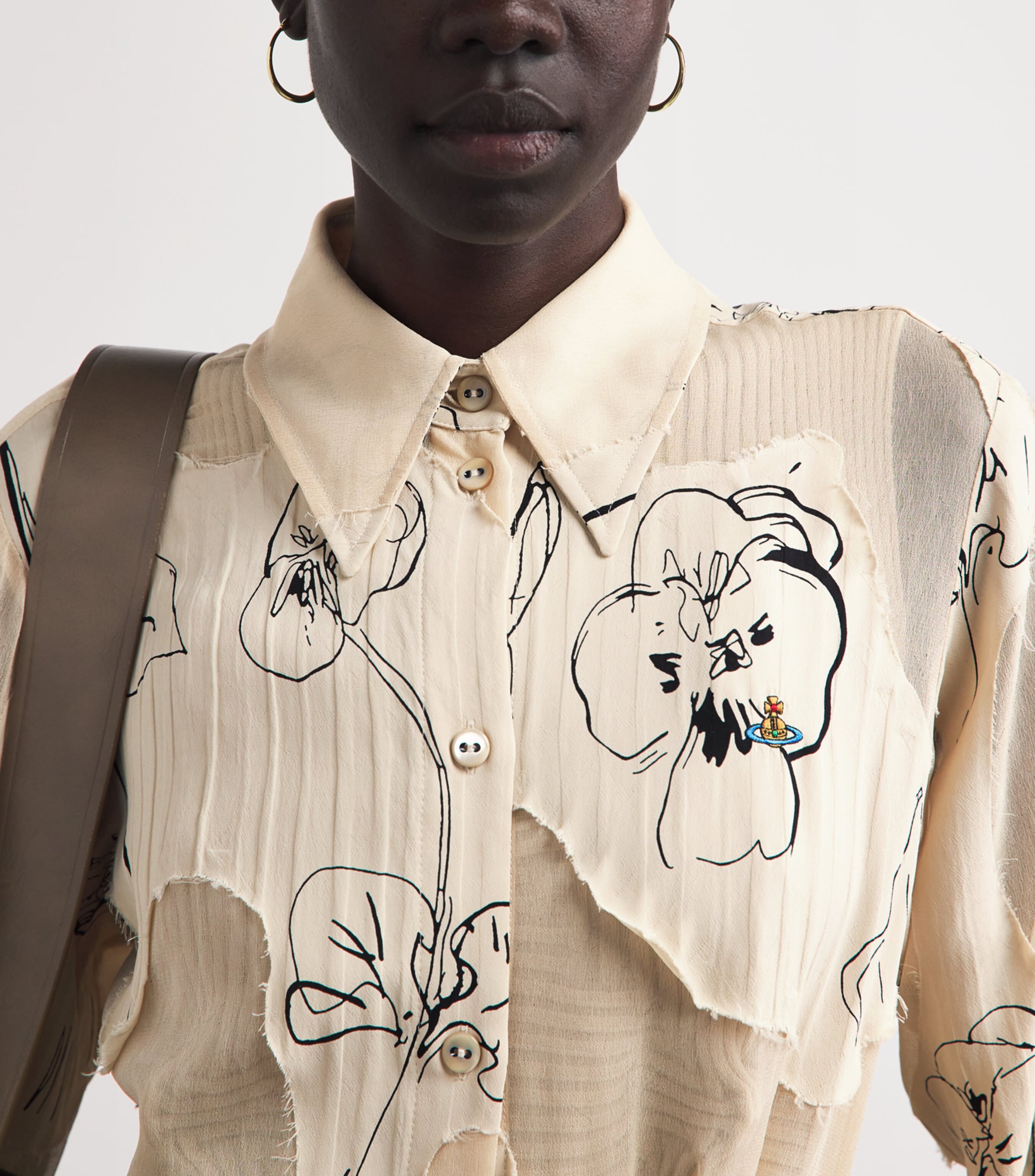 Vivienne Westwood Womens Floral Maxi Shirt Dress Flowers Image 3