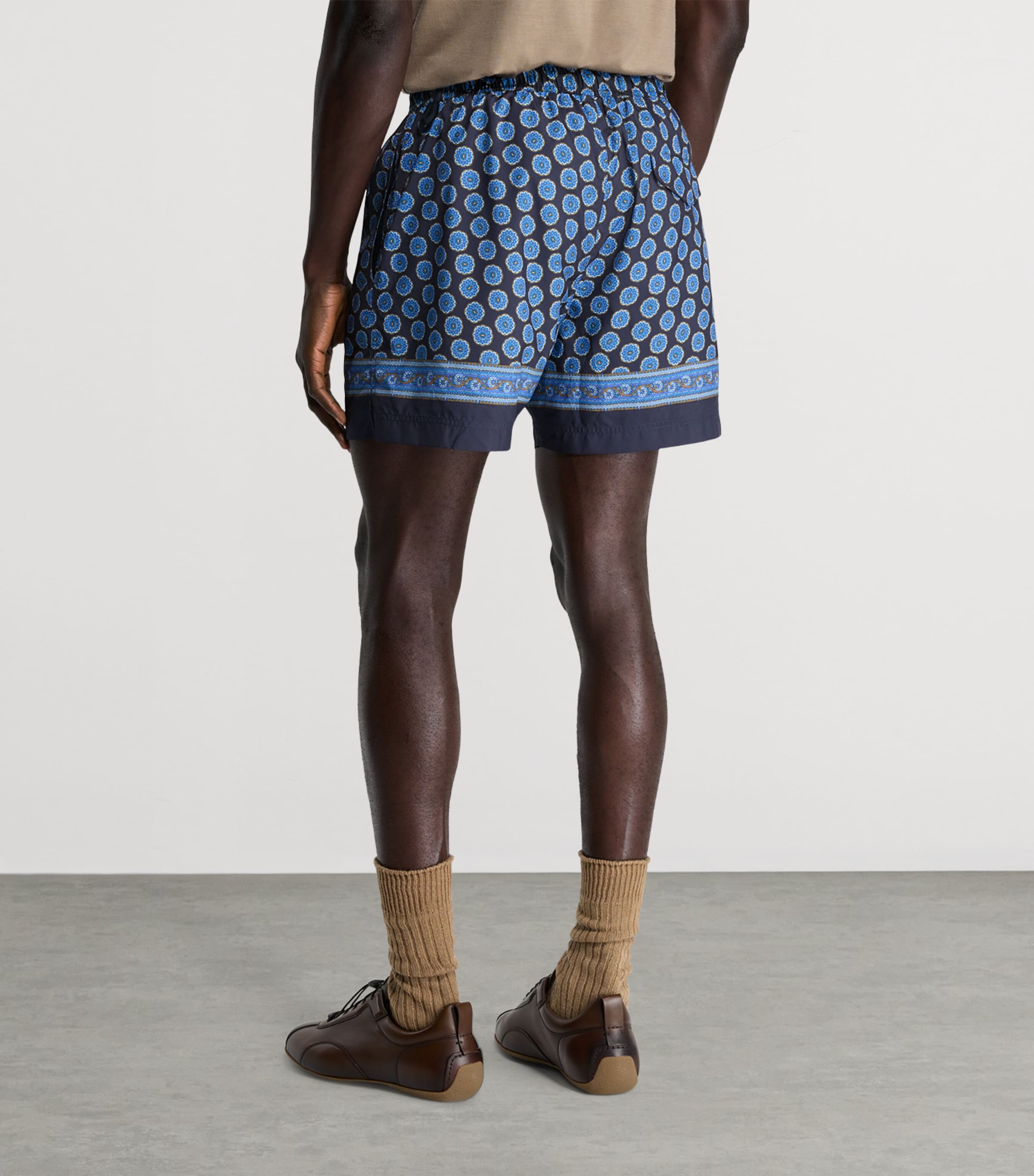 Dunhill Mens Medallion Printed Swim Shorts Image 4