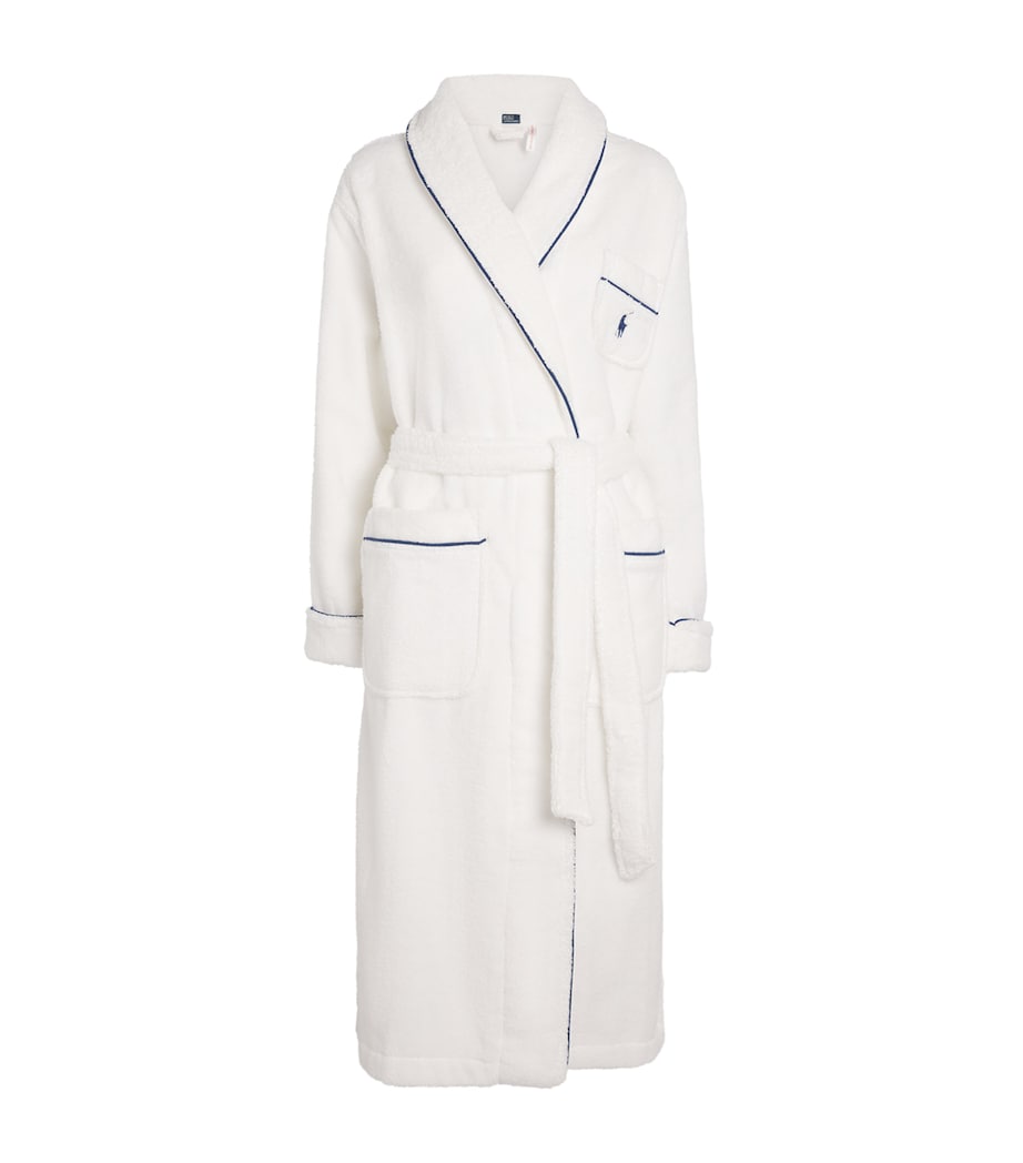 Cotton Terry Robe WHITE CLOUD Image 1