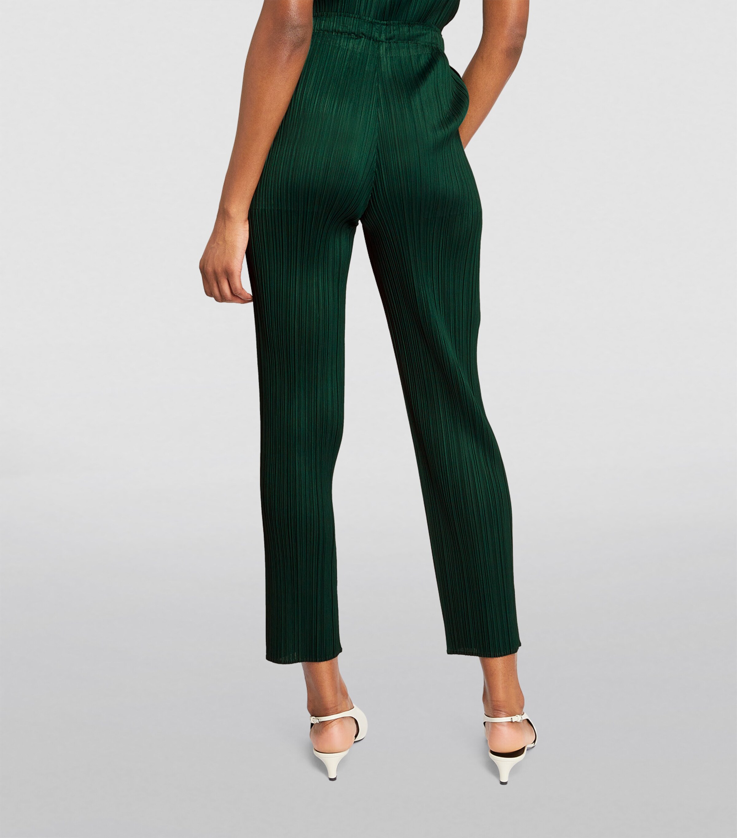 Pleats Please Issey Miyake Womens Basics Straight Trousers Image 4